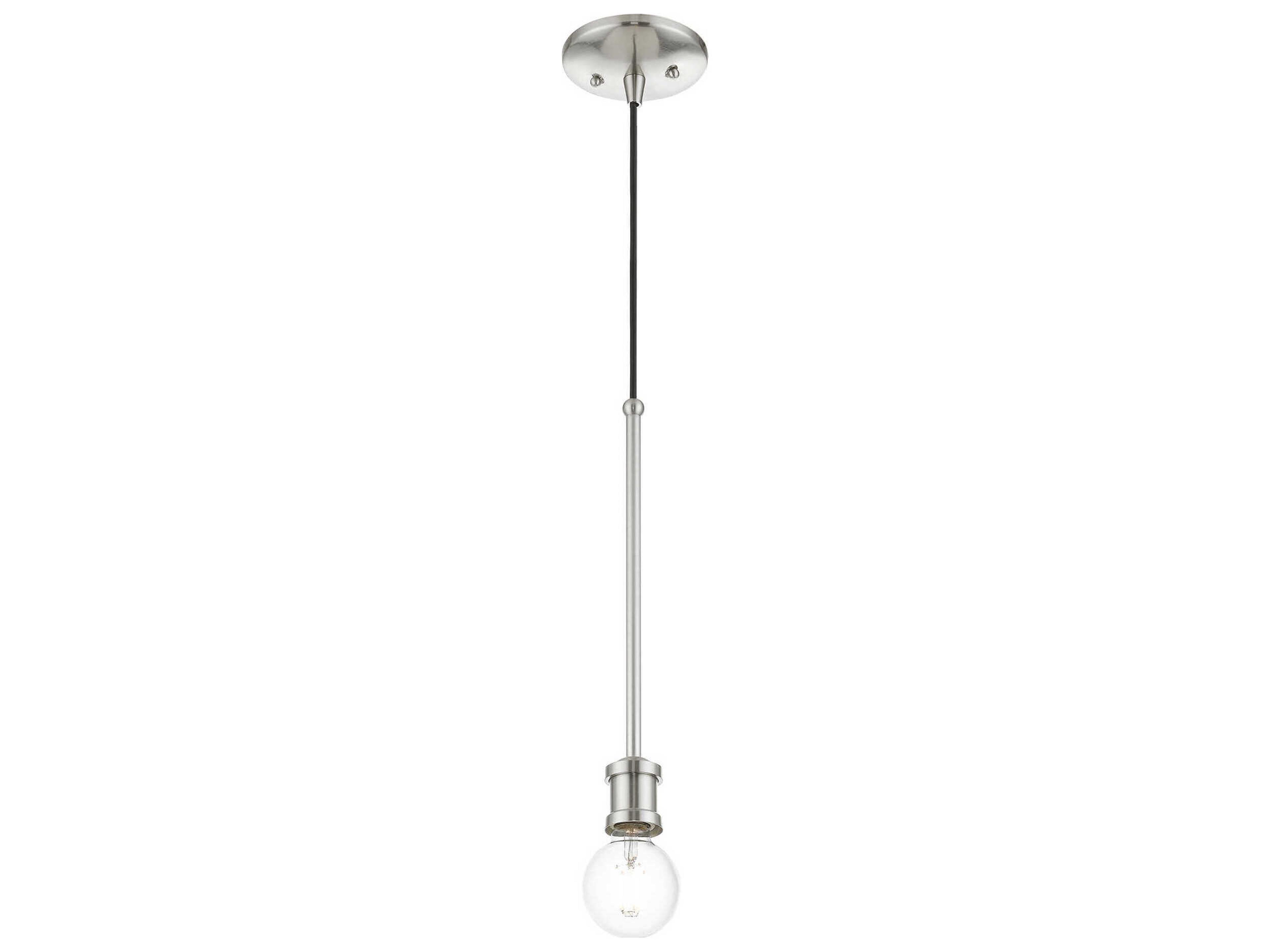 Livex Lighting Lansdale 1-Light Brushed Nickel Mini Pendant