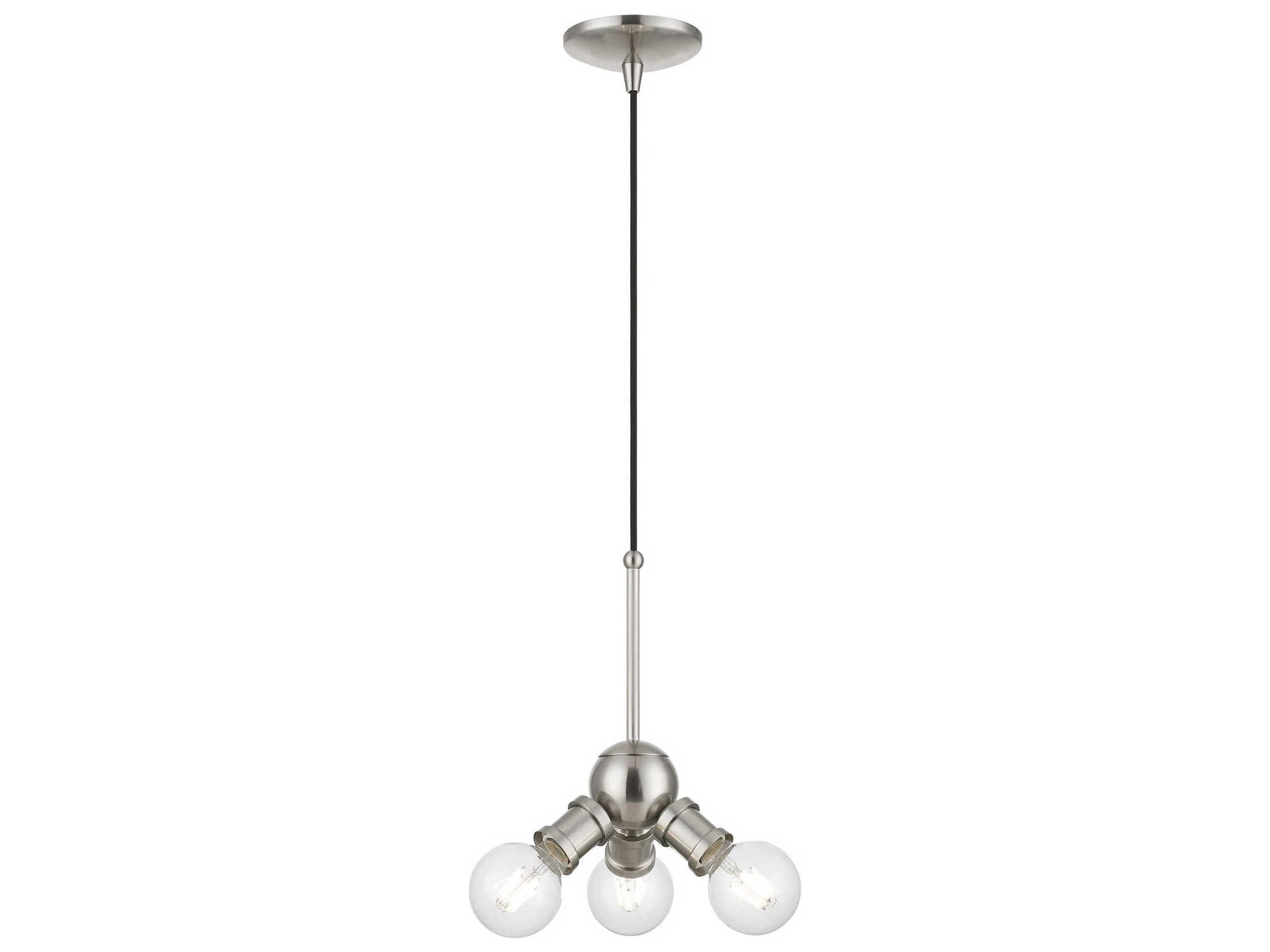 Lansdale 3-Light Brushed Nickel Mini Pendant