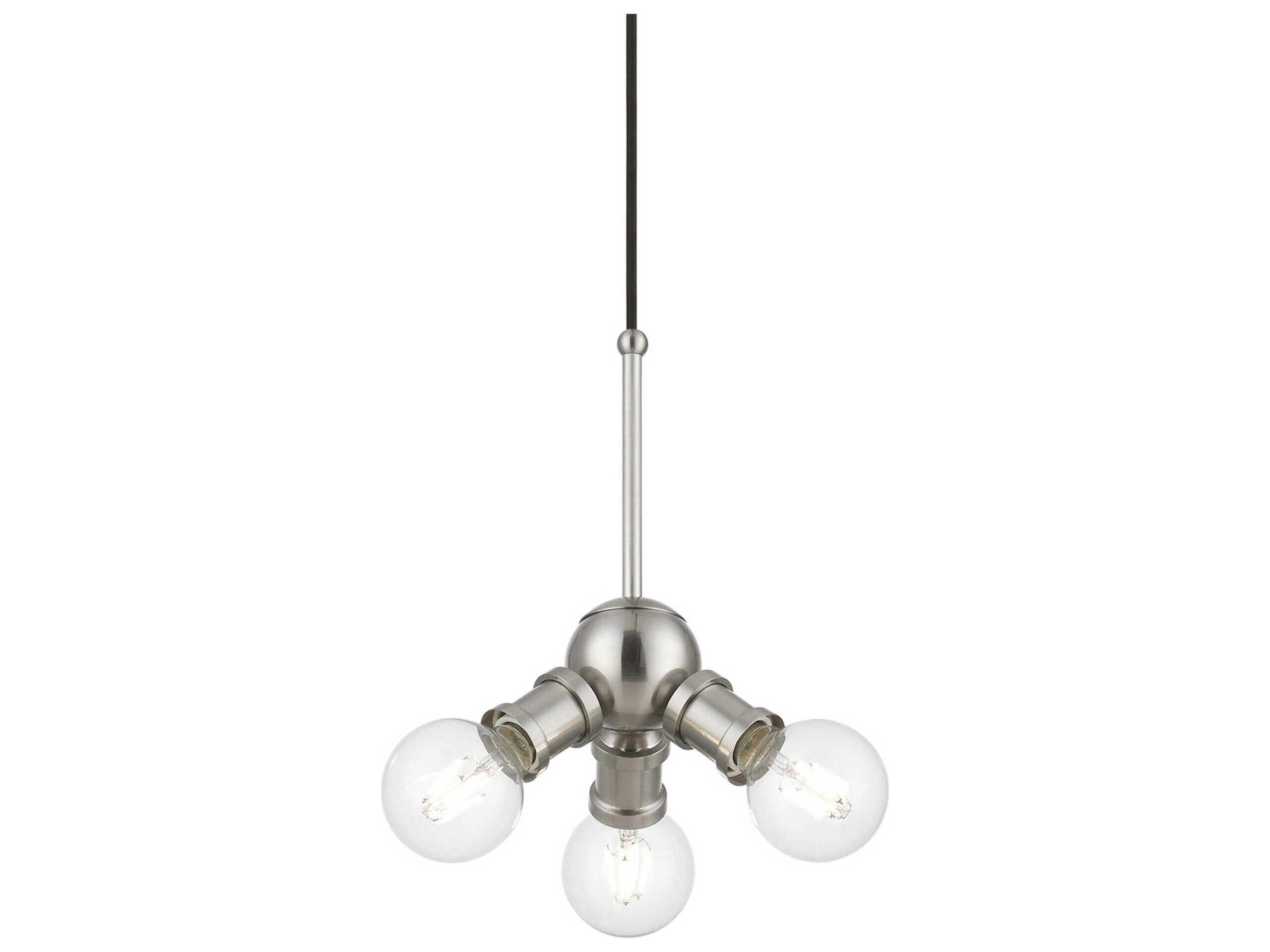 Livex Lighting Lansdale 3-Light Brushed Nickel Mini Pendant