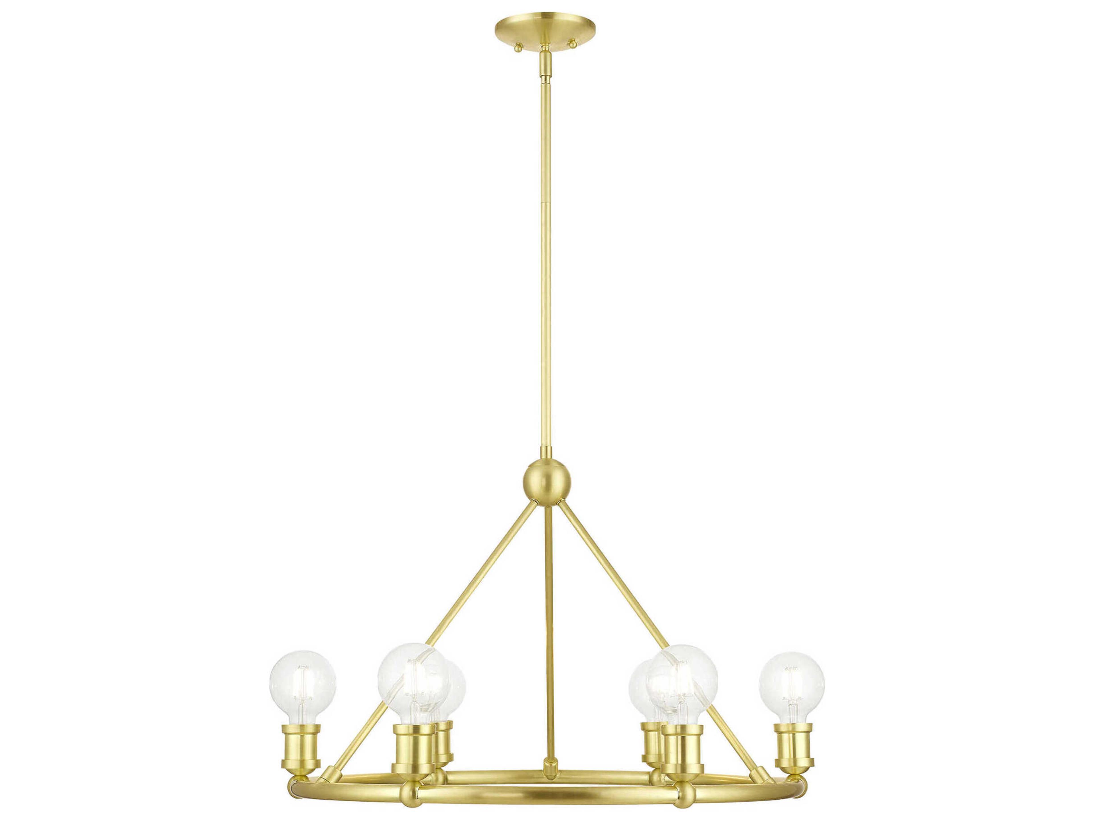 Lansdale 6-Light Satin Brass Chandelier