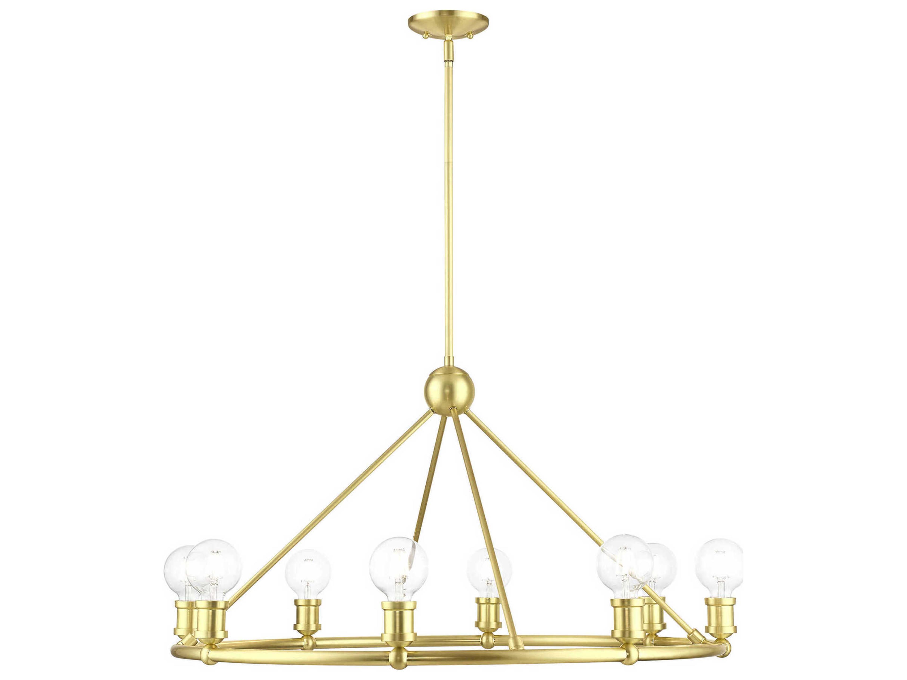 Lansdale 8-Light Satin Brass Chandelier