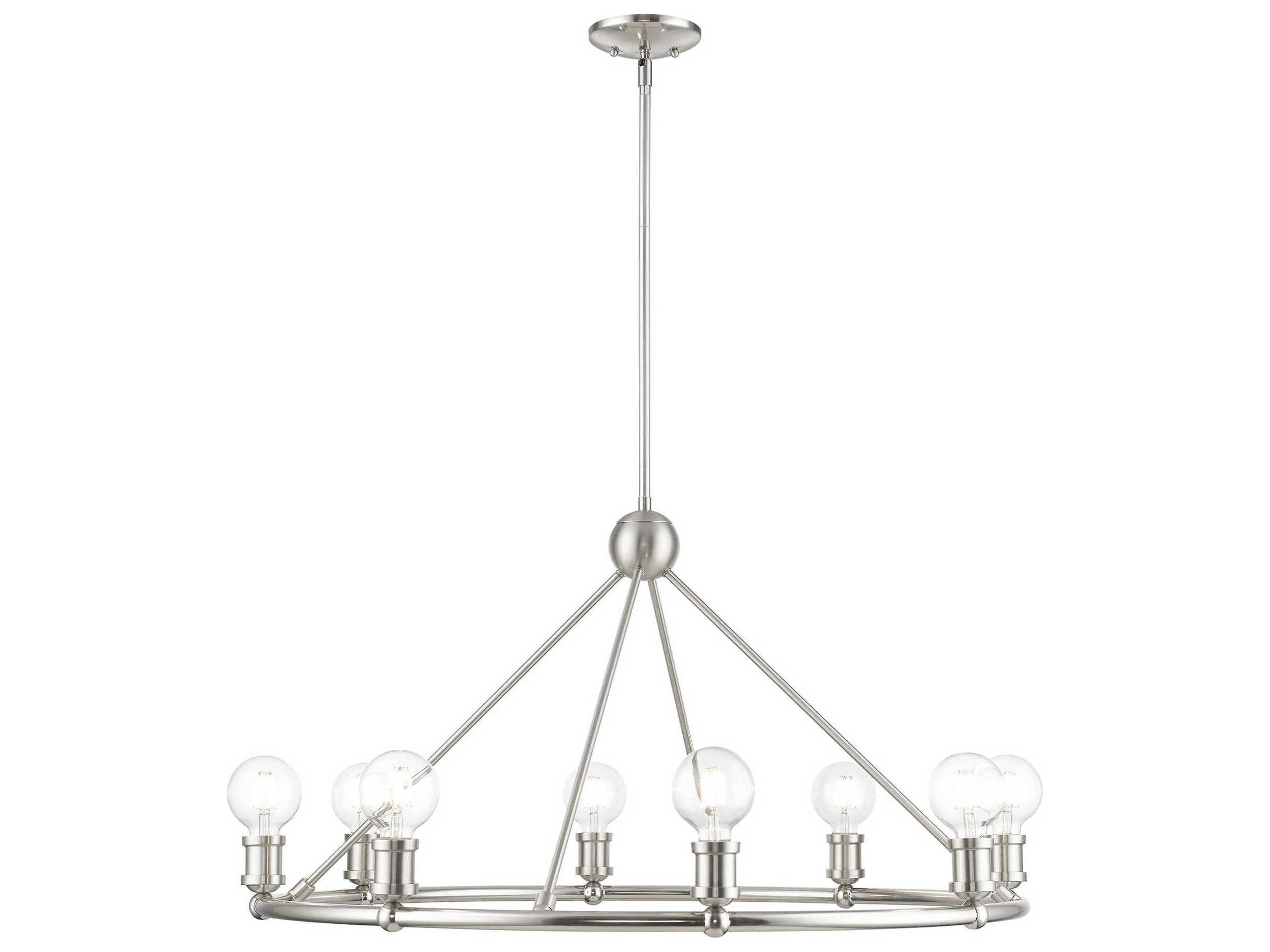 Lansdale 8-Light Brushed Nickel Chandelier