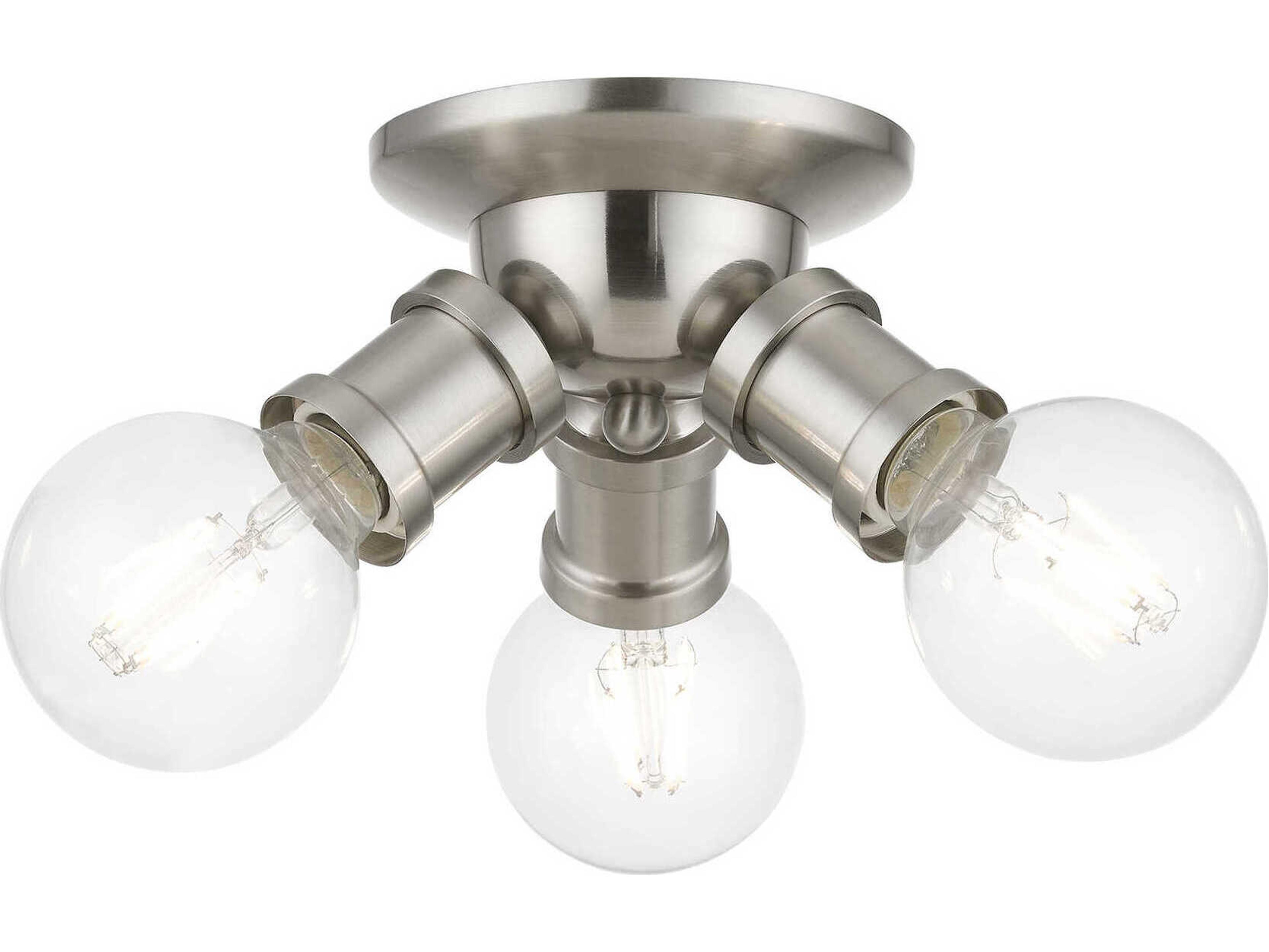 Lansdale 3-Light Brushed Nickel Semi Flush Mount