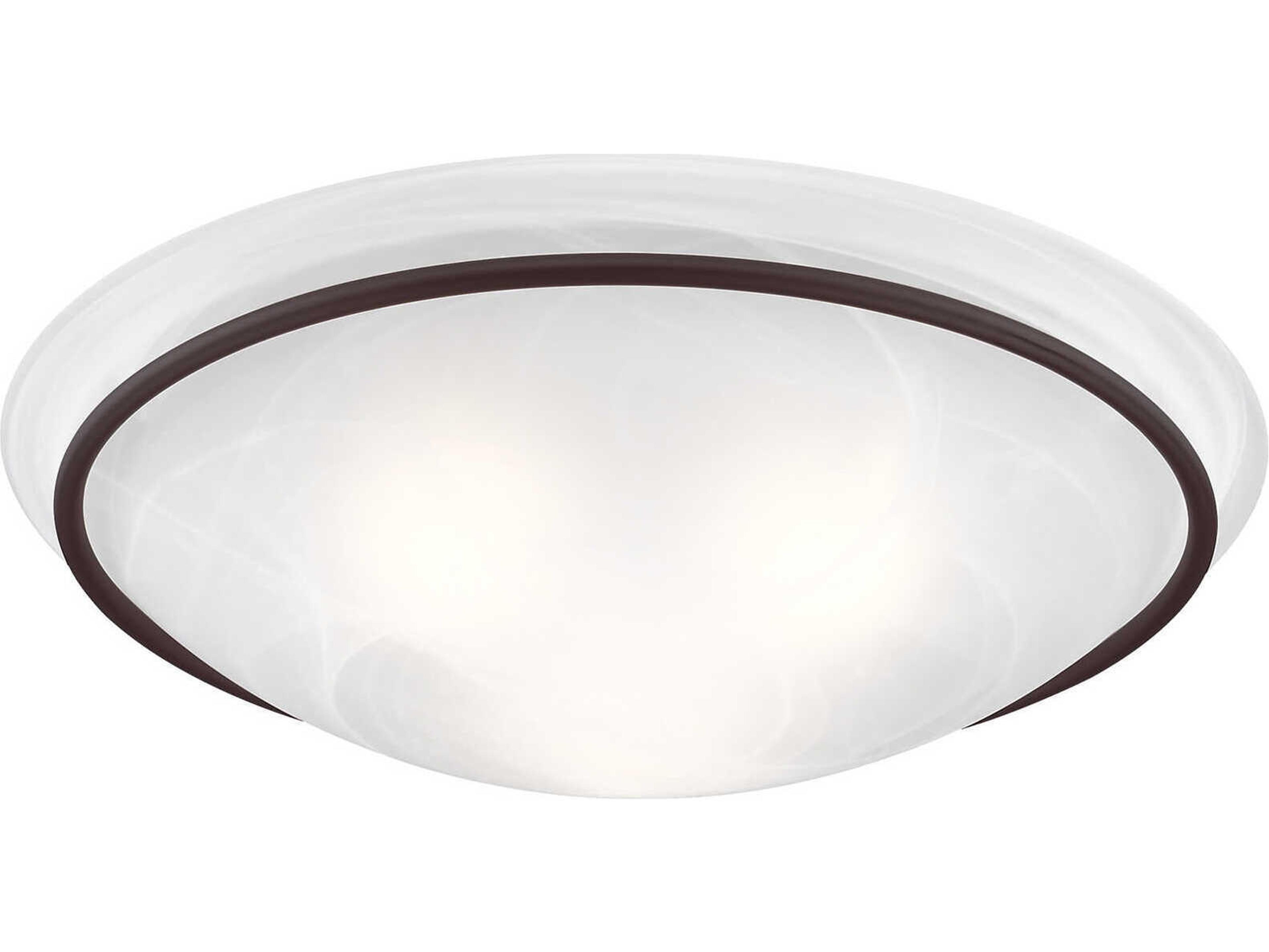 Livex Lighting Newburgh 3-Light Bronze Glass Bowl Semi Flush Mount