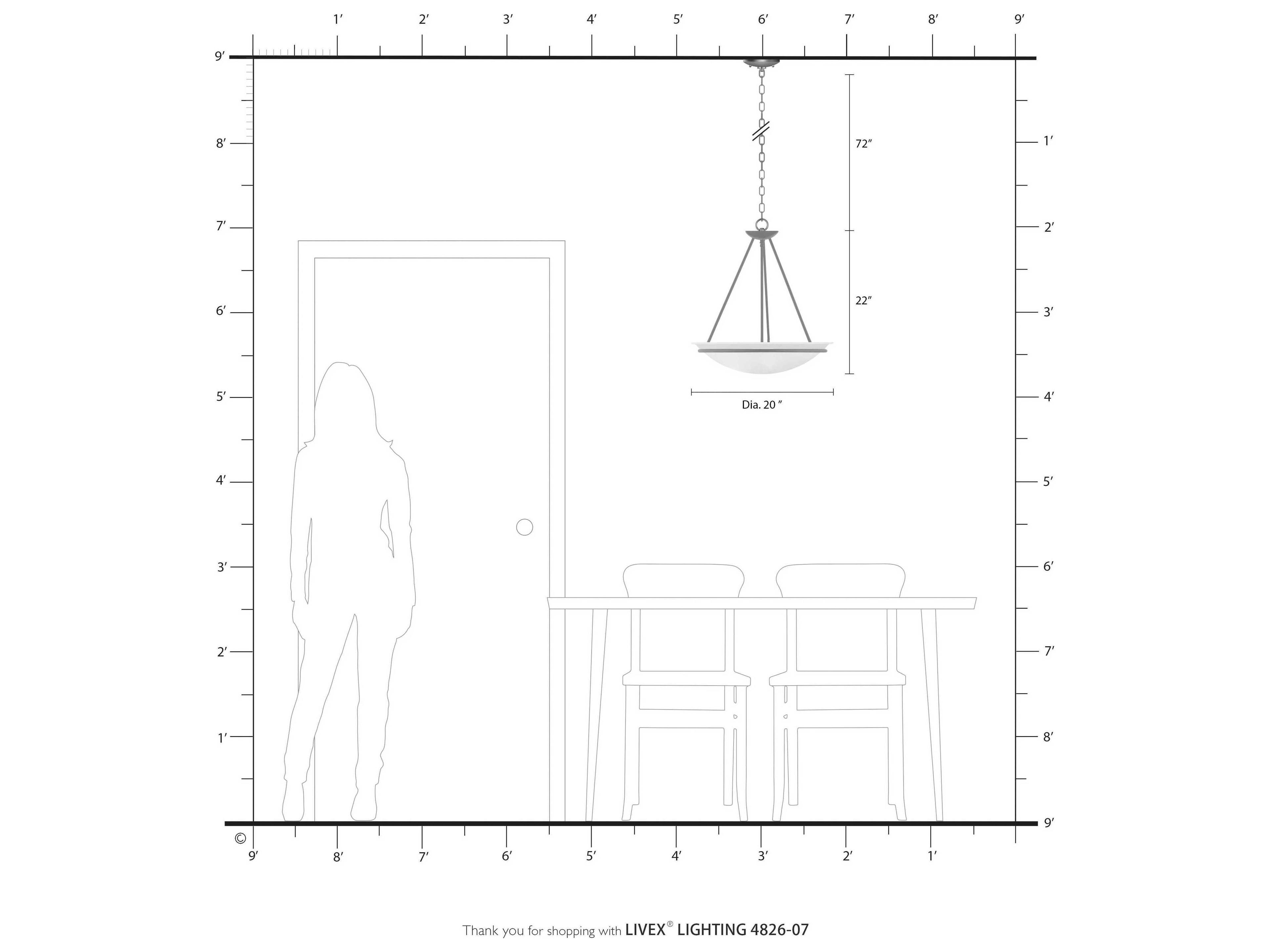 Livex Lighting Newburgh 3-Light Bronze Glass Bowl Pendant