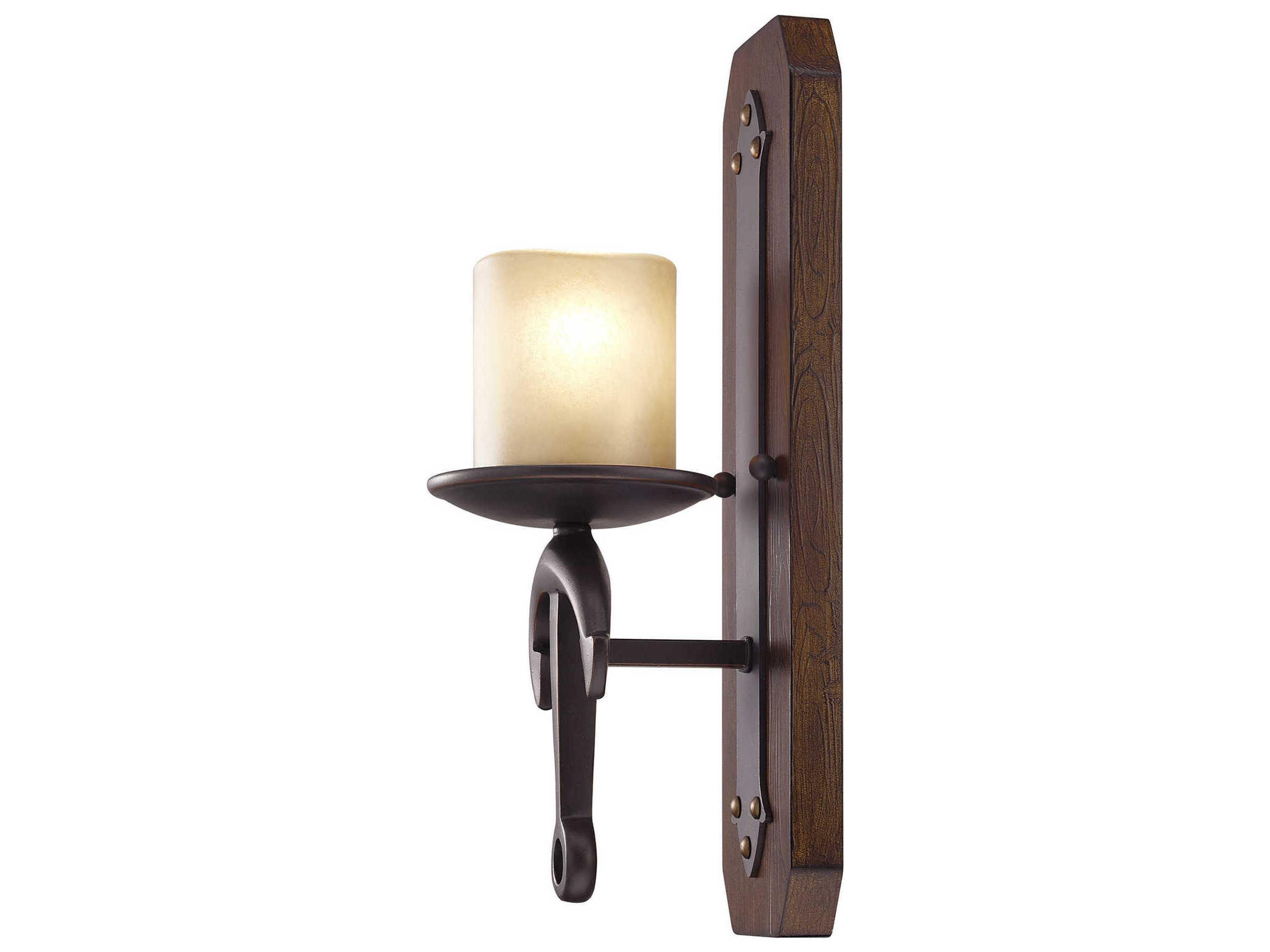 Livex Lighting Cape May 1-Light Olde Bronze Glass Wall Sconce
