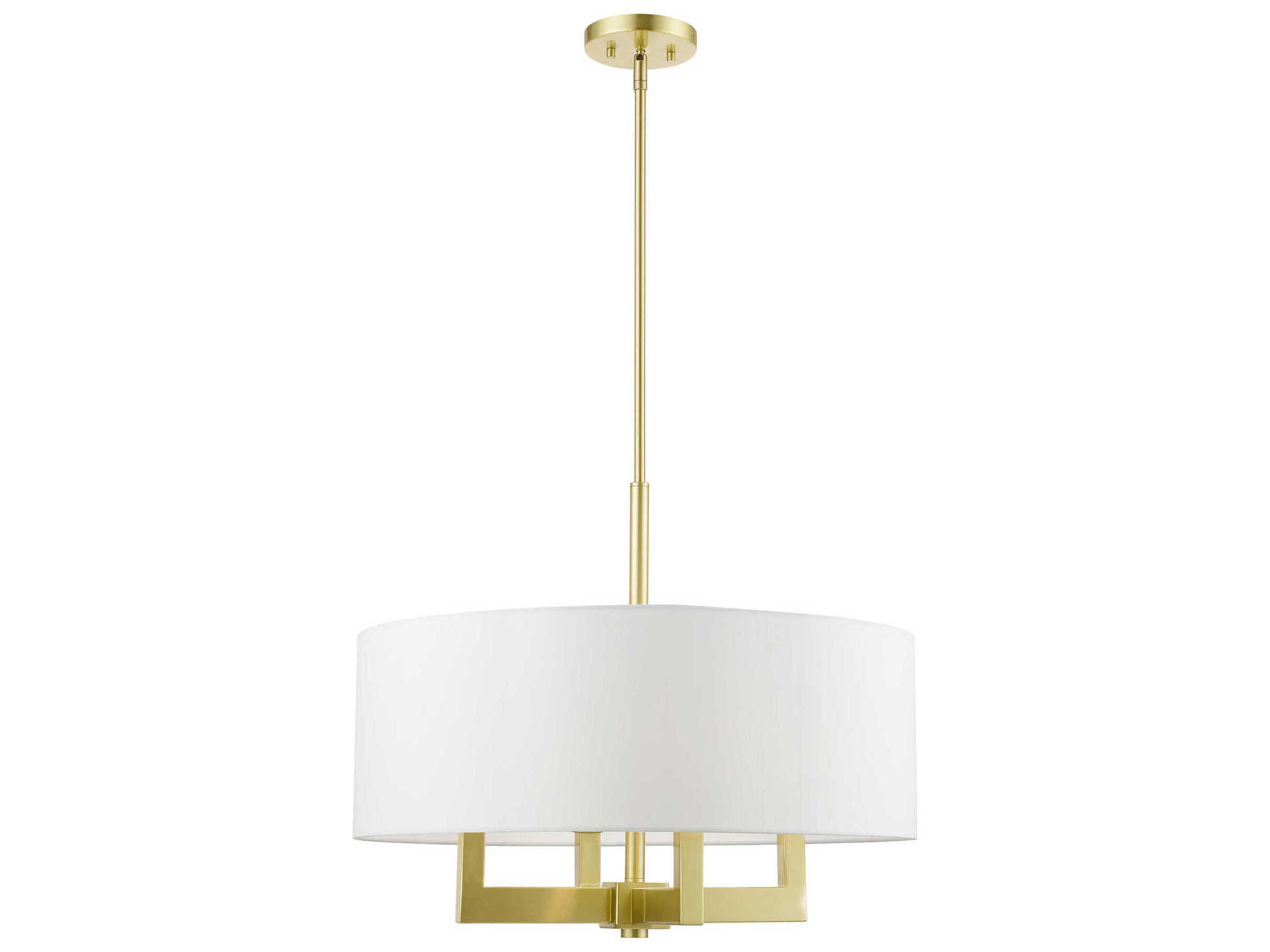 Cresthaven 4-Light Satin Brass Chandelier