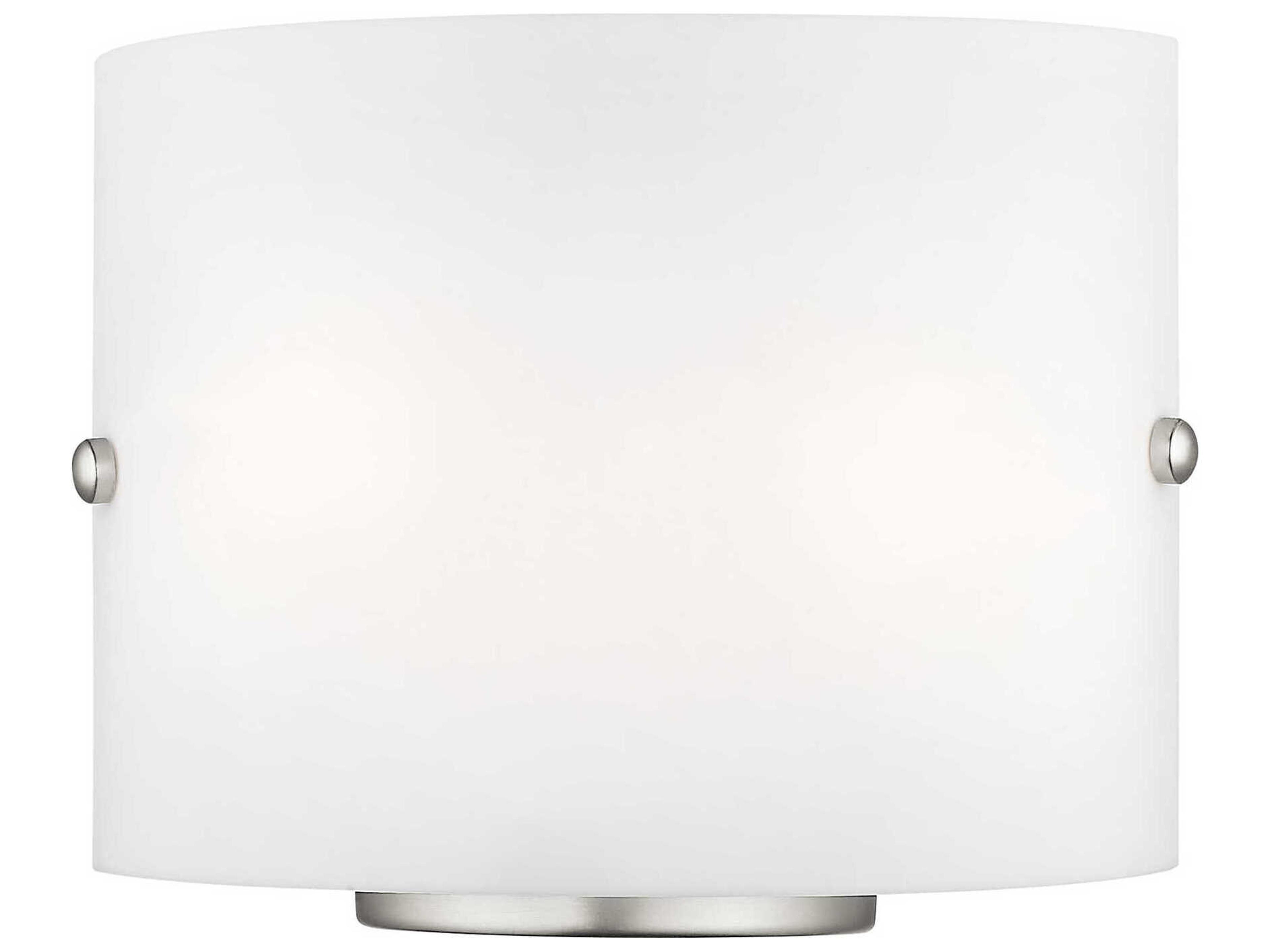 2-Light Brushed Nickel Wall Sconce