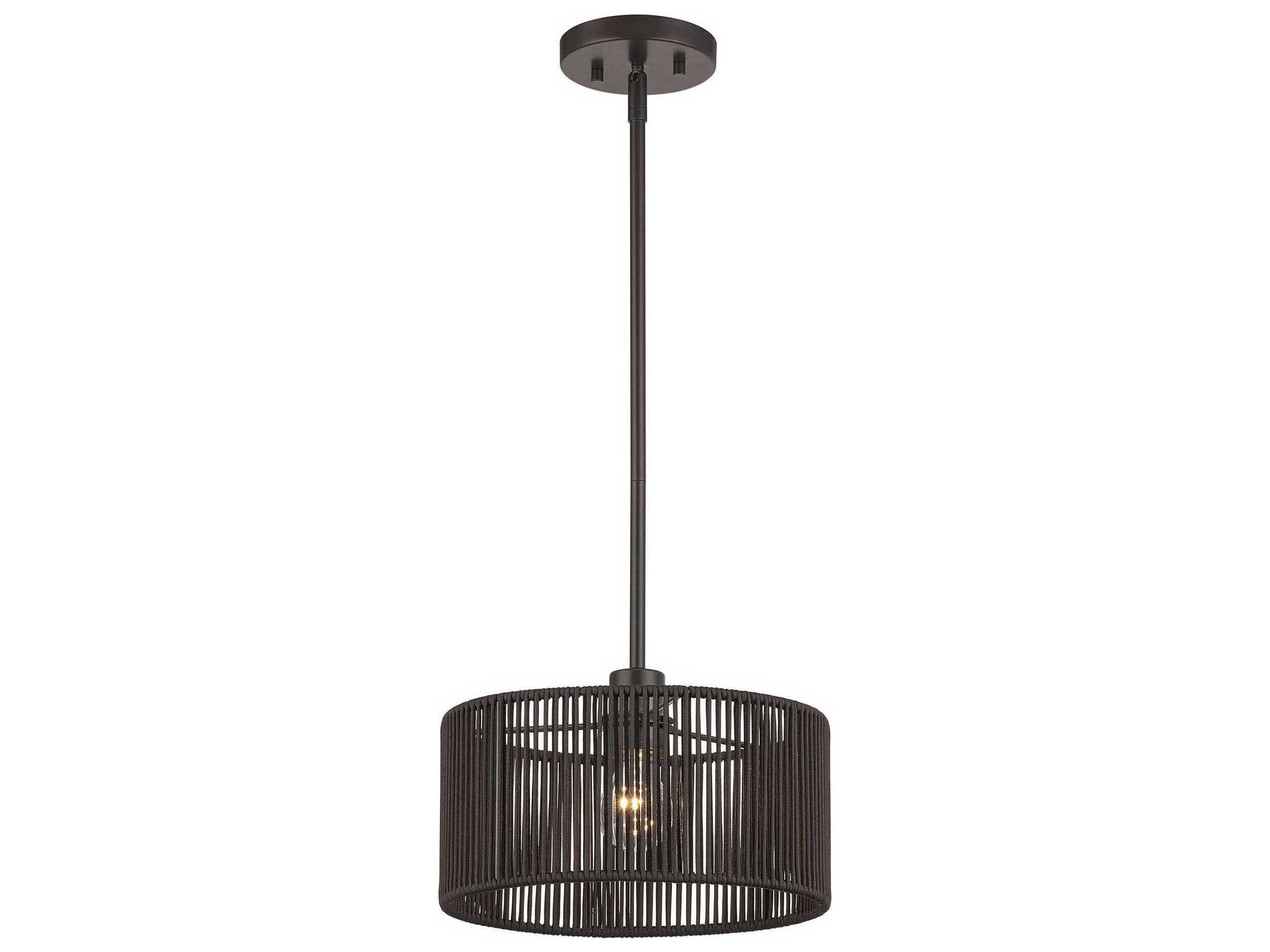 Acordia 1-Light English Bronze Round Mini Pendant
