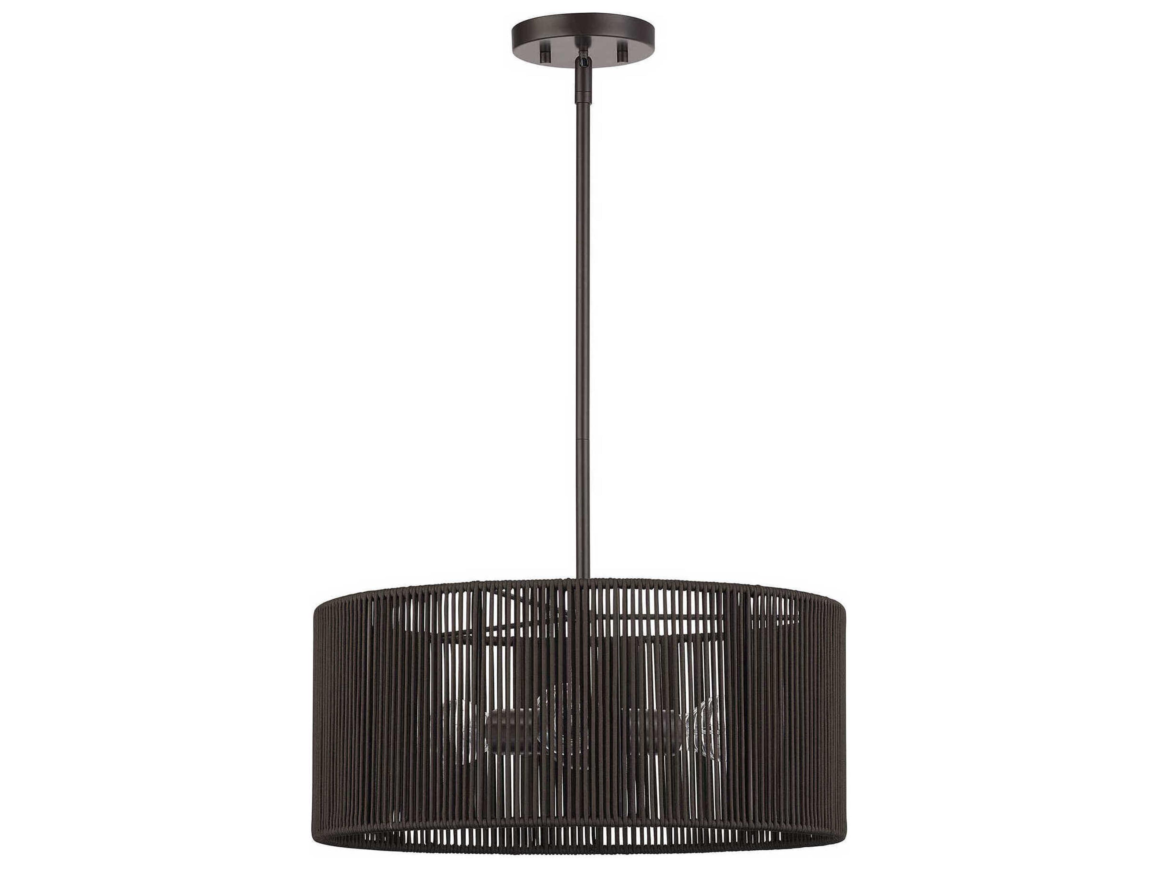 Acordia 3-Light English Bronze Round Pendant