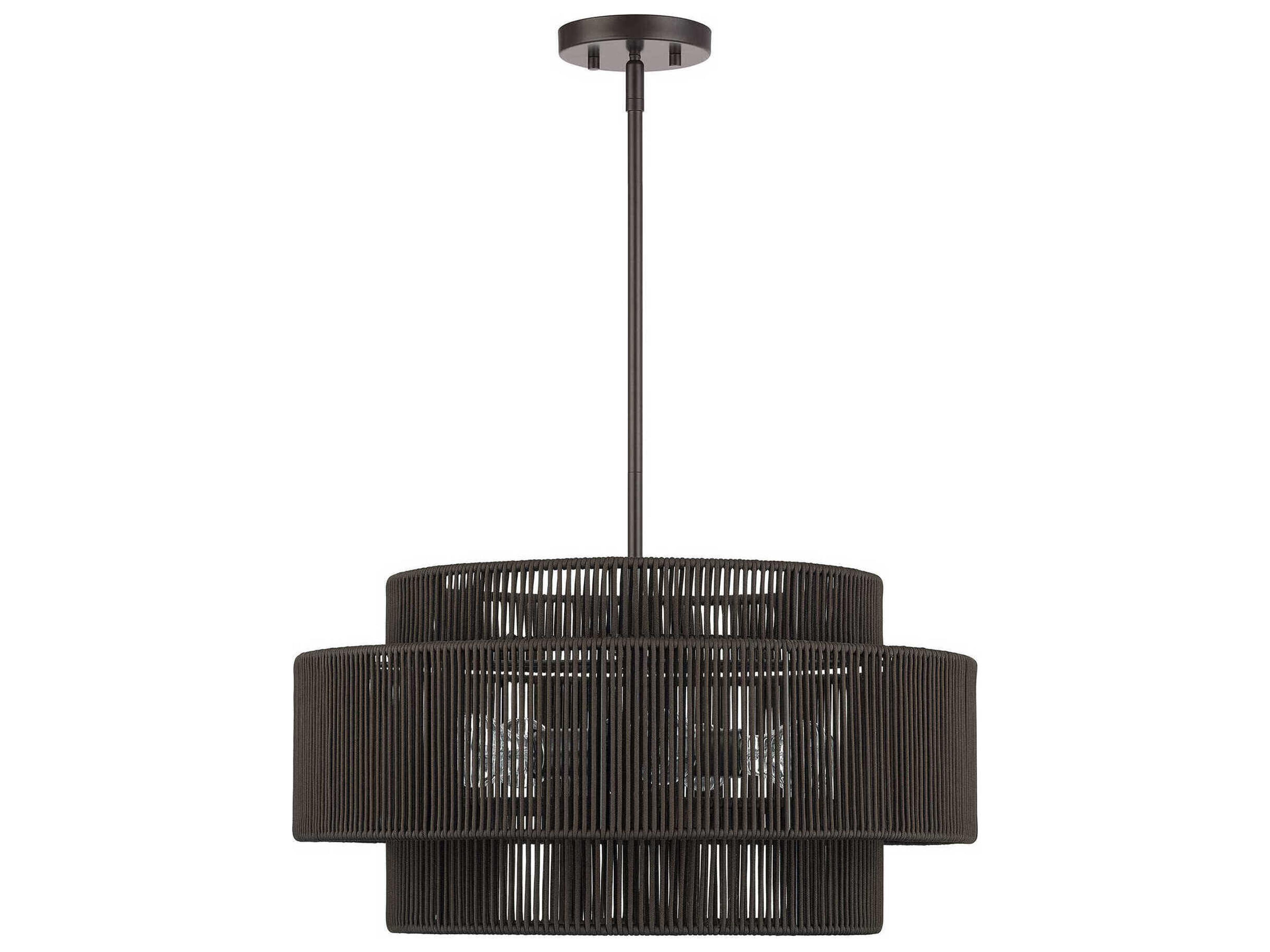 Acordia 5-Light English Bronze Round Pendant