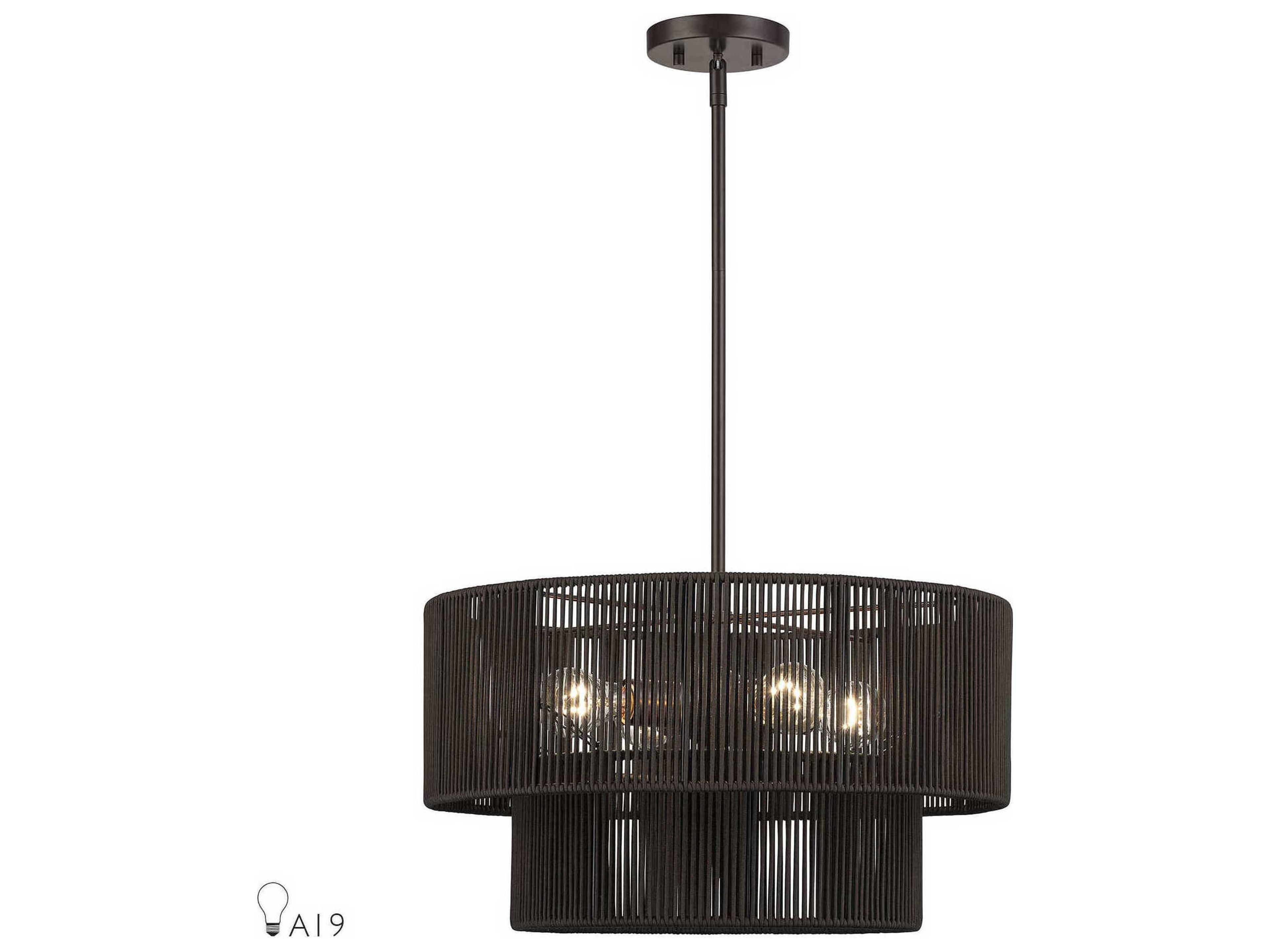 Livex Lighting Acordia 4-Light English Bronze Round Pendant