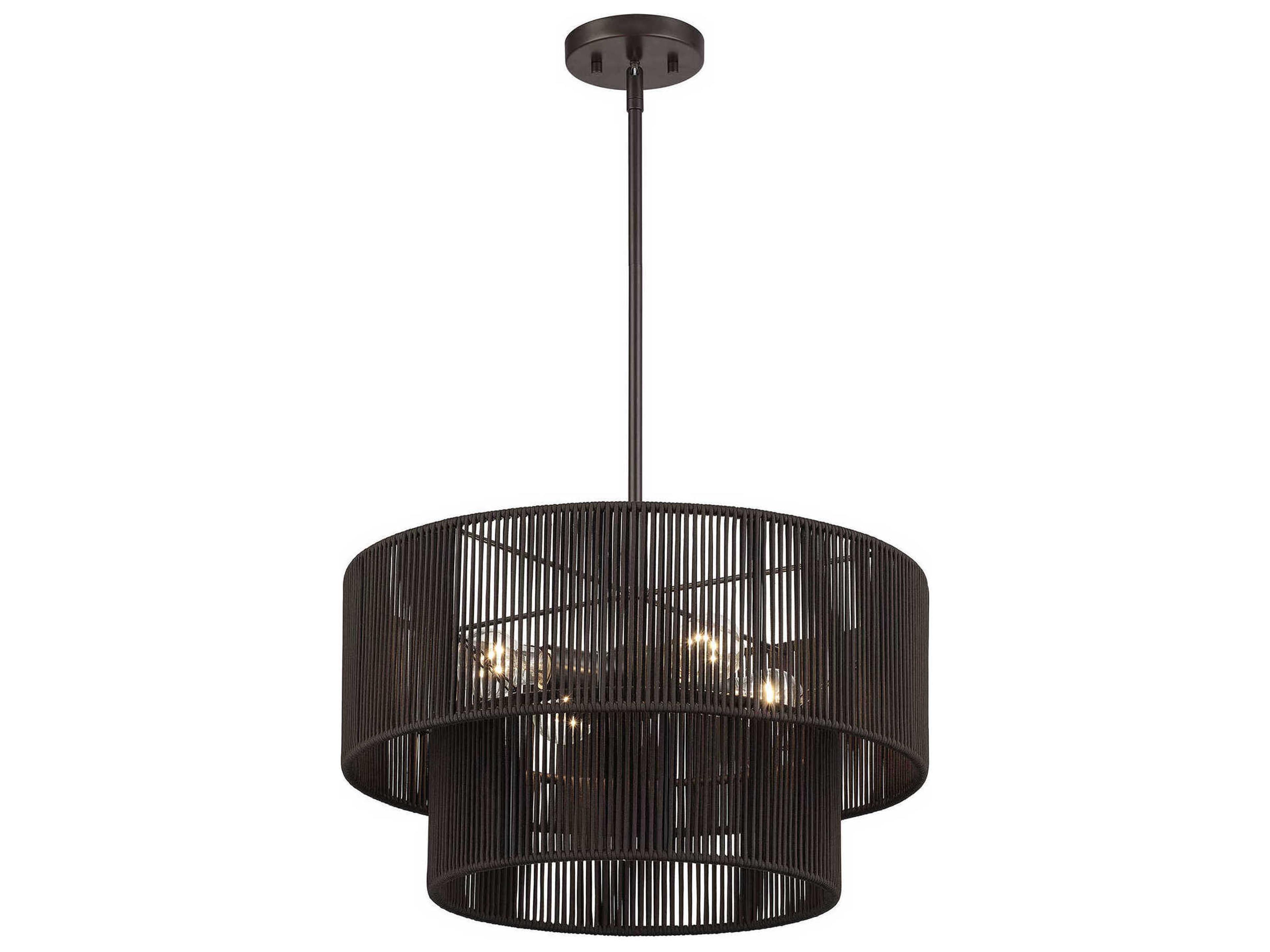 Livex Lighting Acordia 4-Light English Bronze Round Pendant