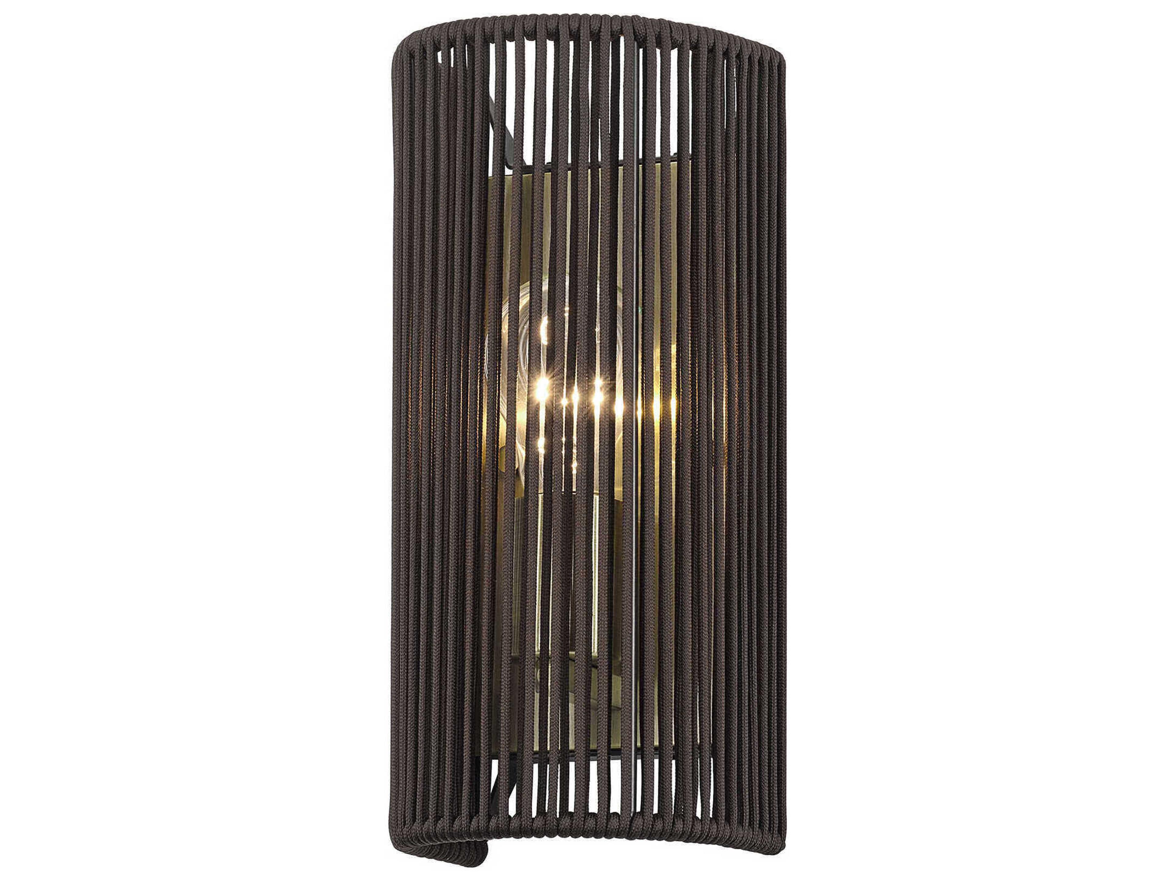 Livex Lighting Acordia 1-Light Antique Brass Wall Sconce