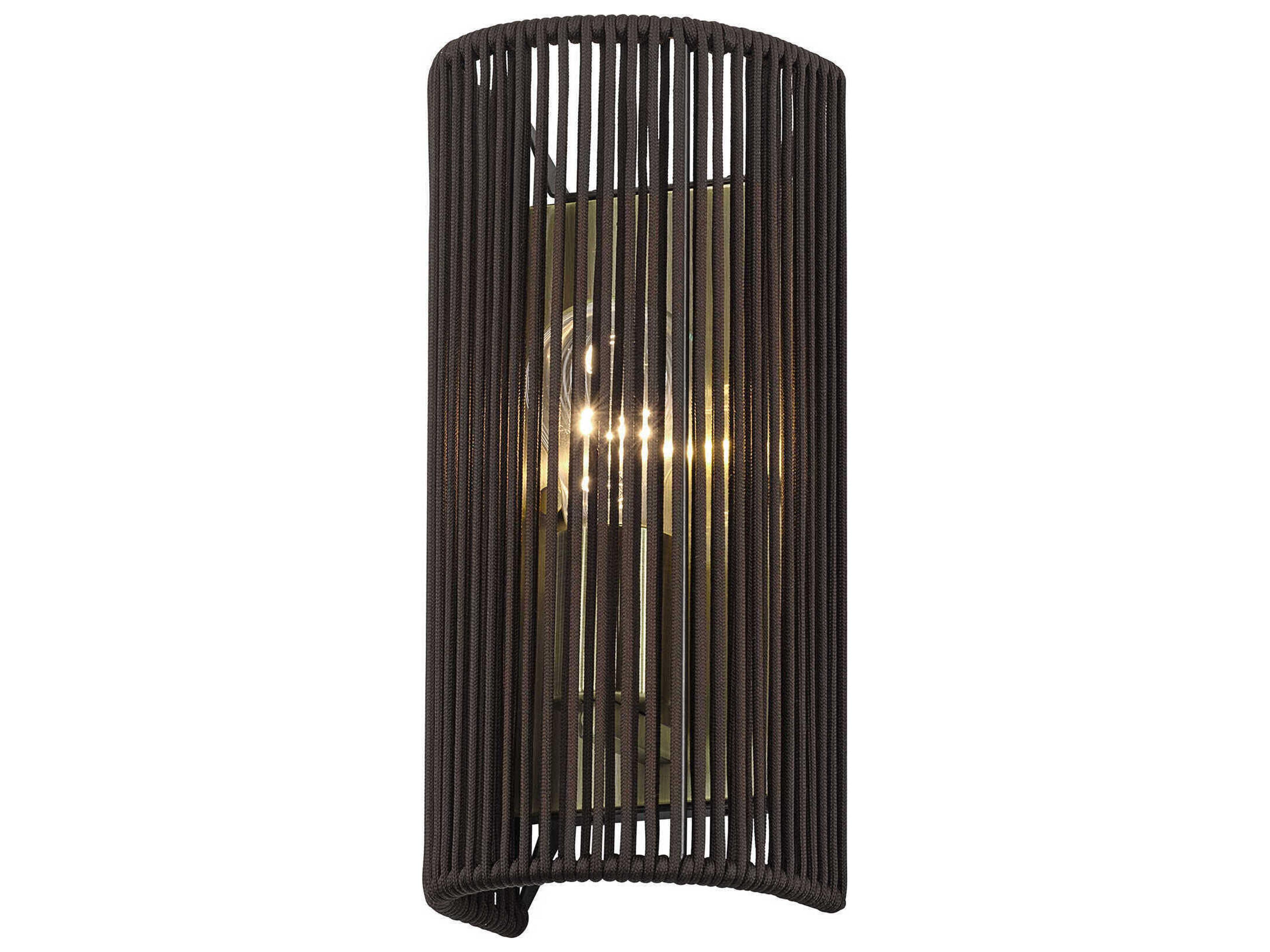 Livex Lighting Acordia 1-Light Antique Brass Wall Sconce