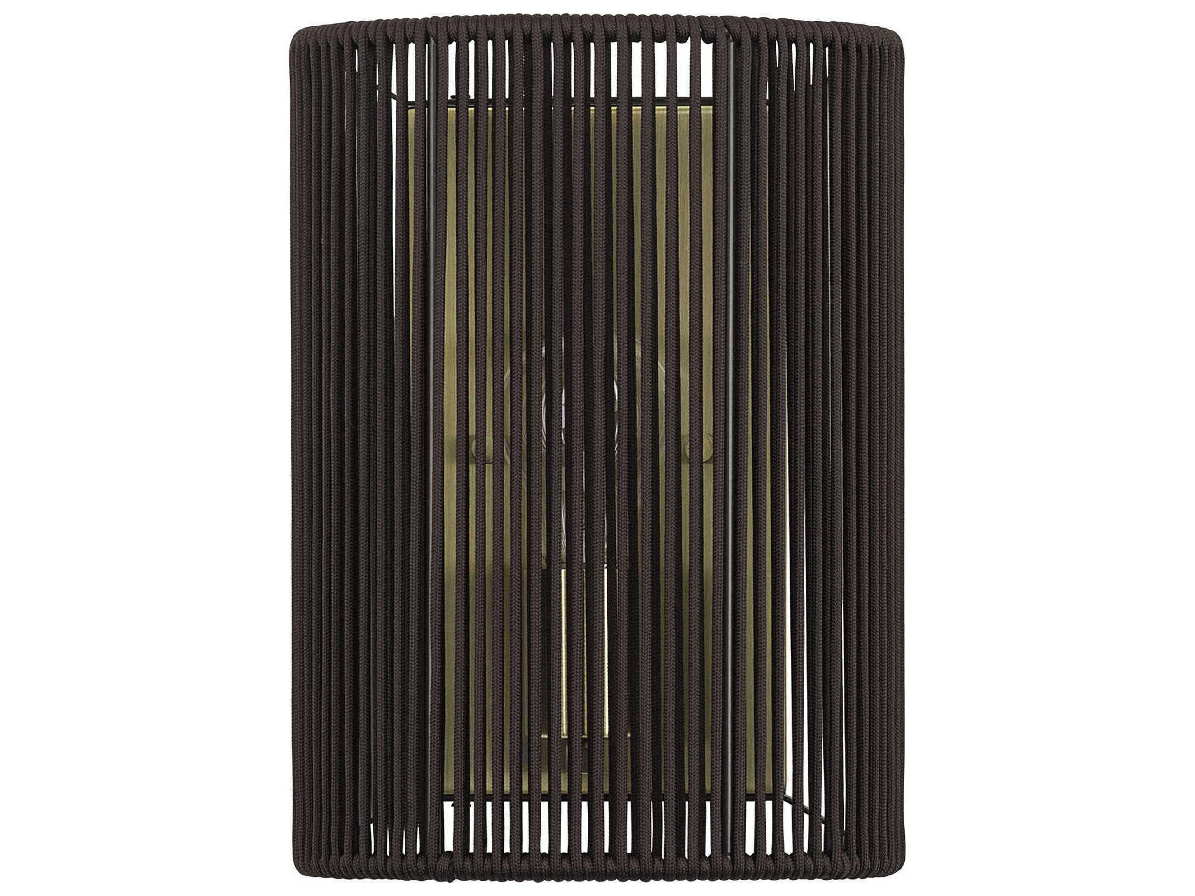 Livex Lighting Acordia 1-Light Antique Brass Wall Sconce