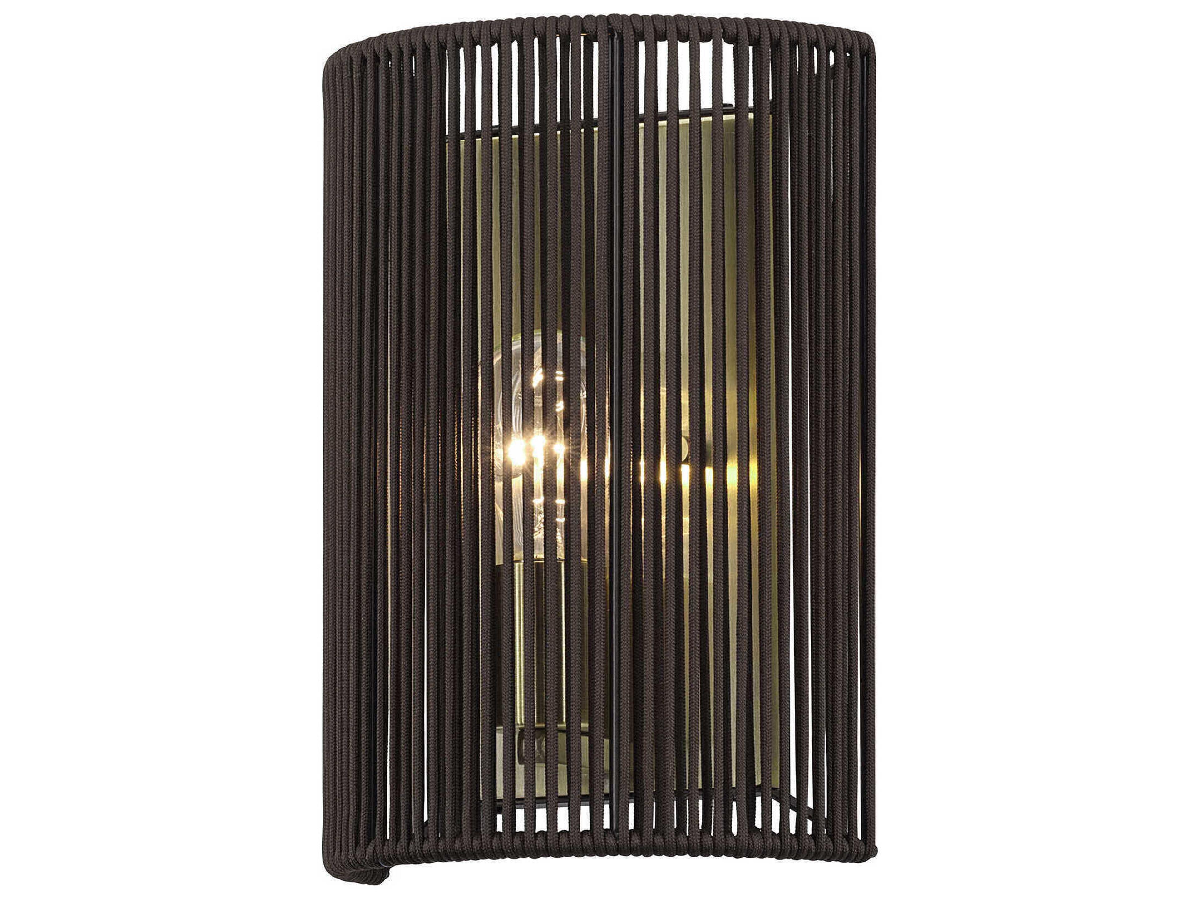 Acordia 1-Light Antique Brass Wall Sconce