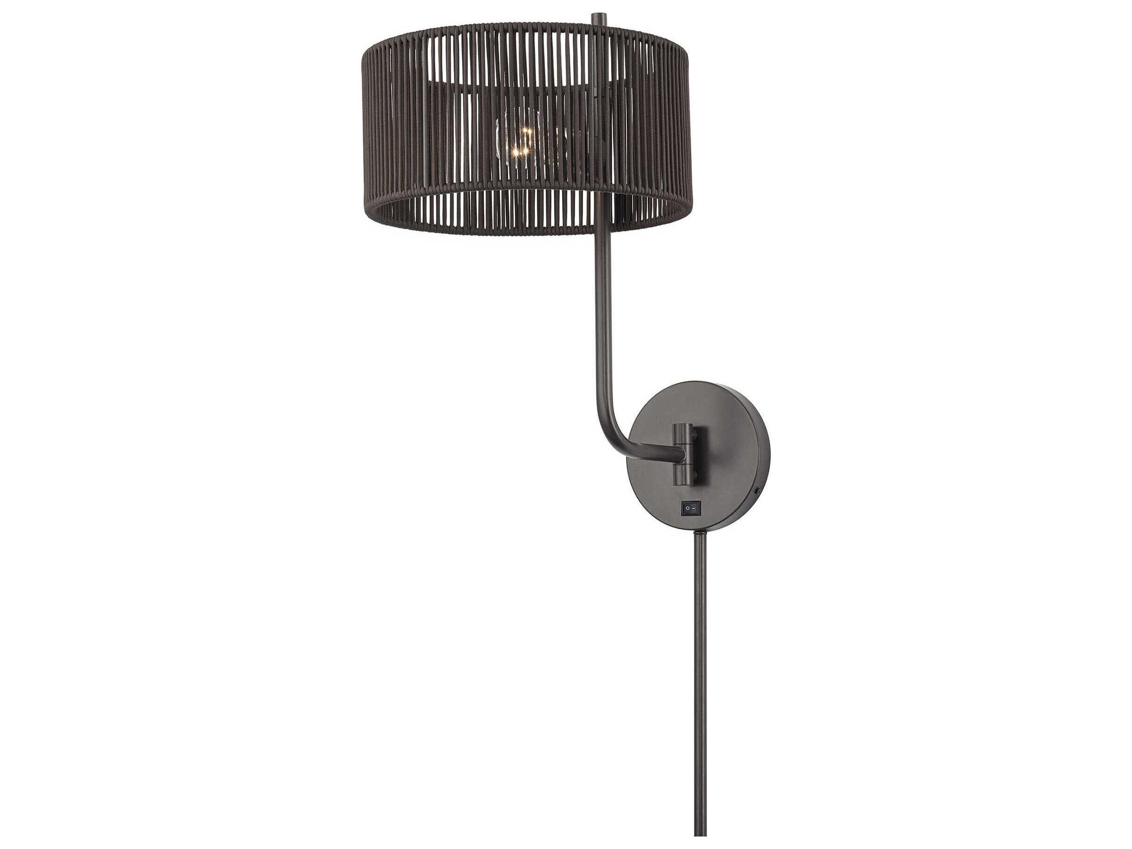 Acordia 1-Light English Bronze Swing Wall Sconce