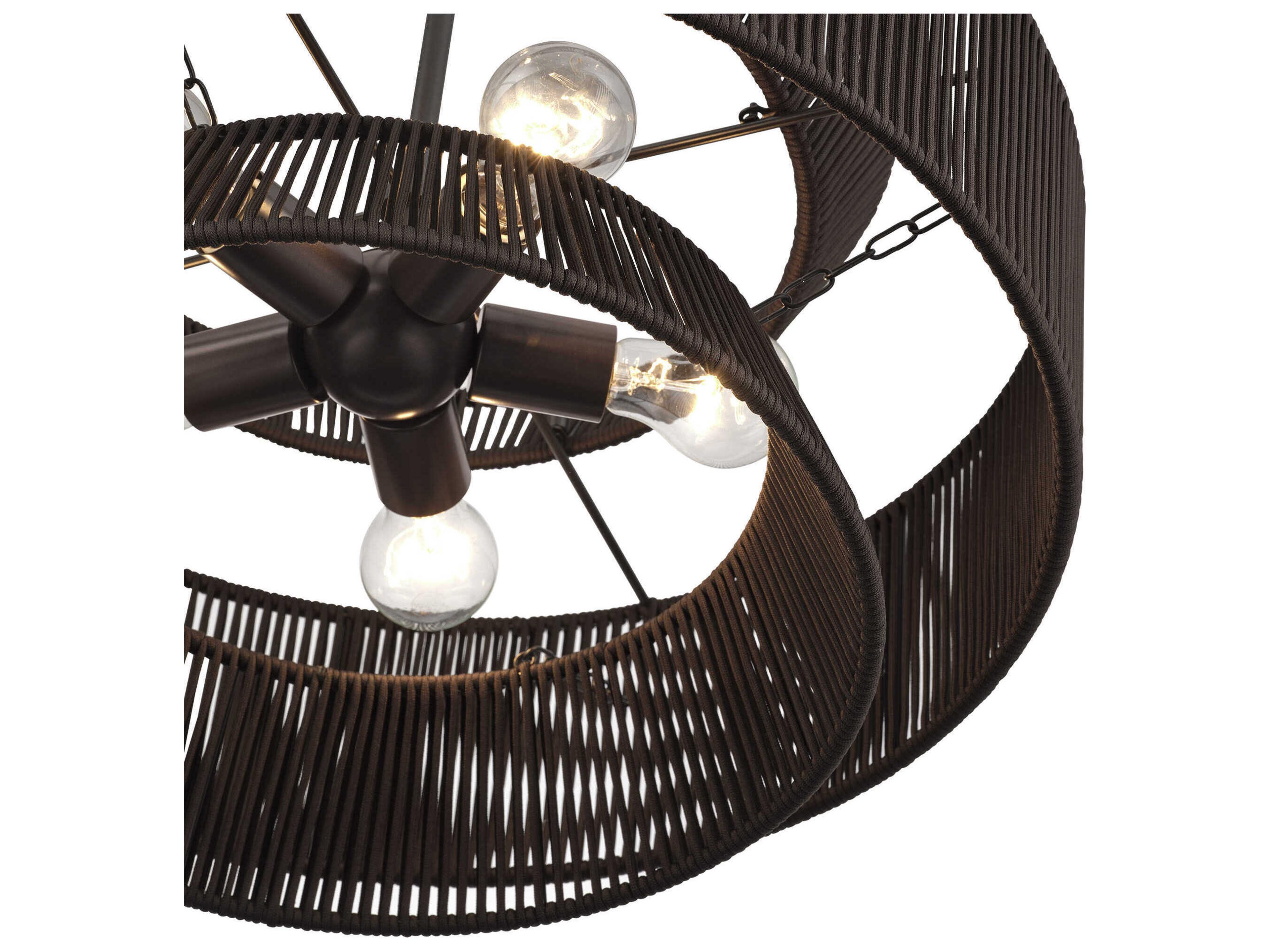 Livex Lighting Florell 5-Light English Bronze Drum Pendant