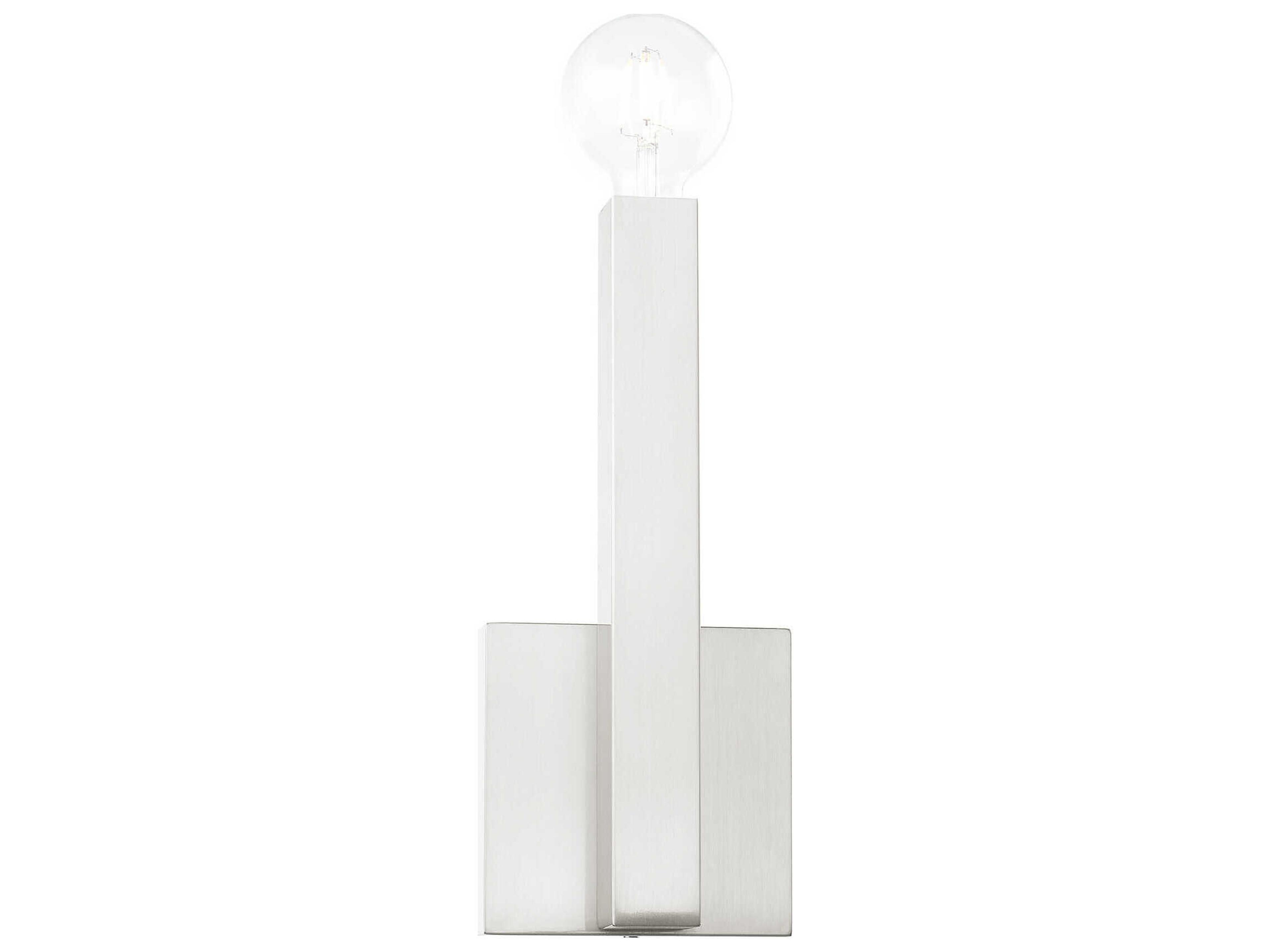 Livex Lighting Solna 1-Light Brushed Nickel Wall Sconce