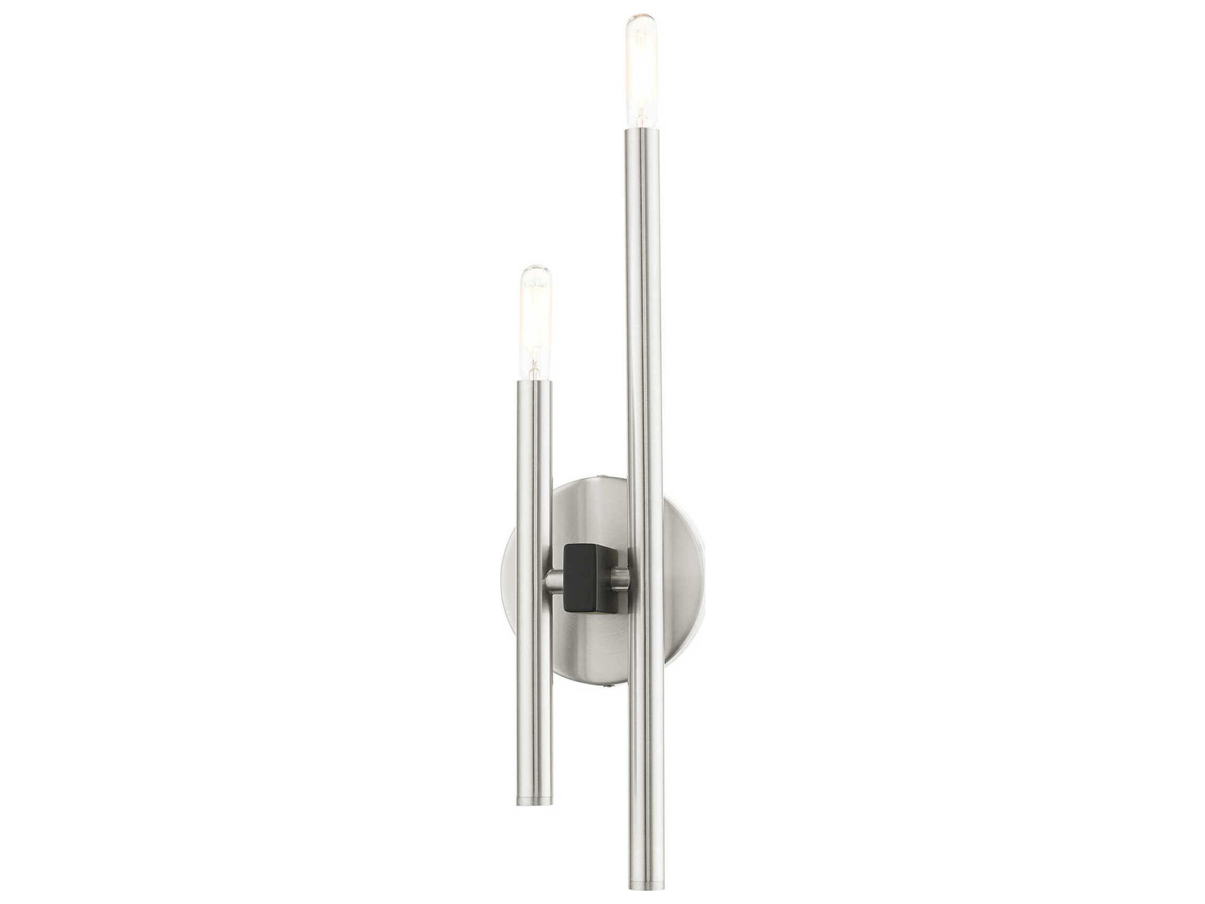 Denmark 2-Light Brushed Nickel Wall Sconce