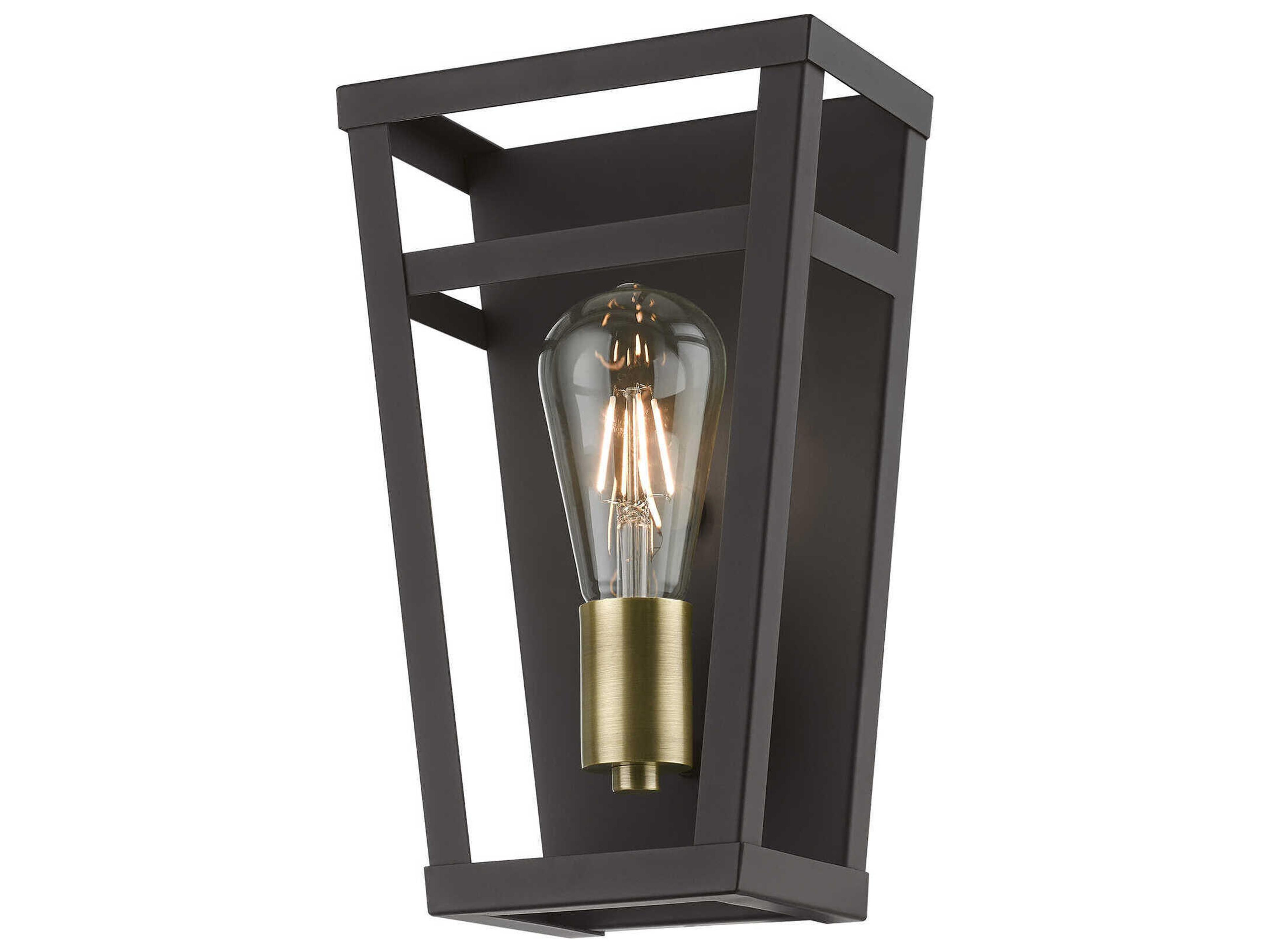 Livex Lighting Schofield 1-Light Bronze Antique Brass Wall Sconce