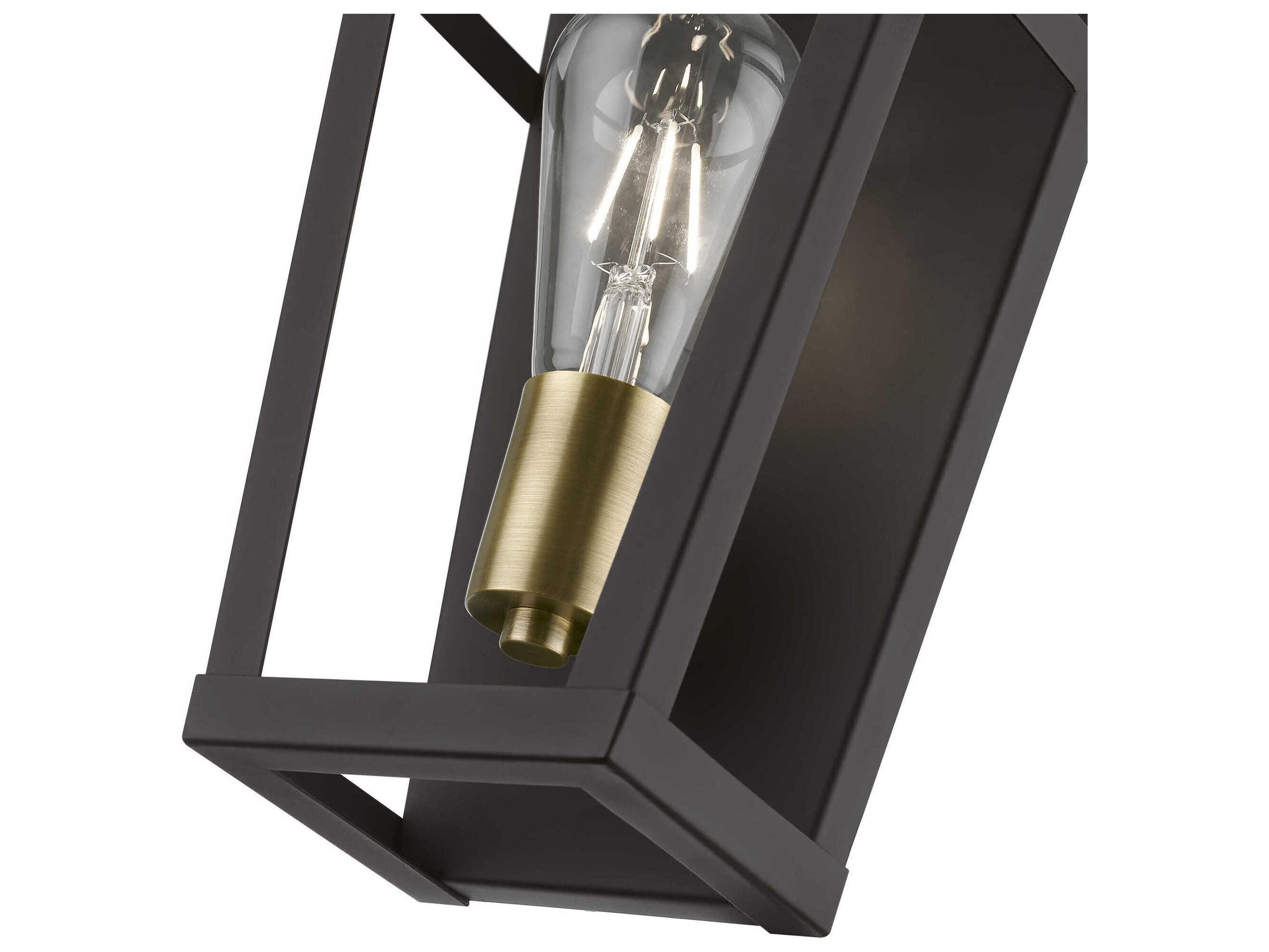 Livex Lighting Schofield 1-Light Bronze Antique Brass Wall Sconce