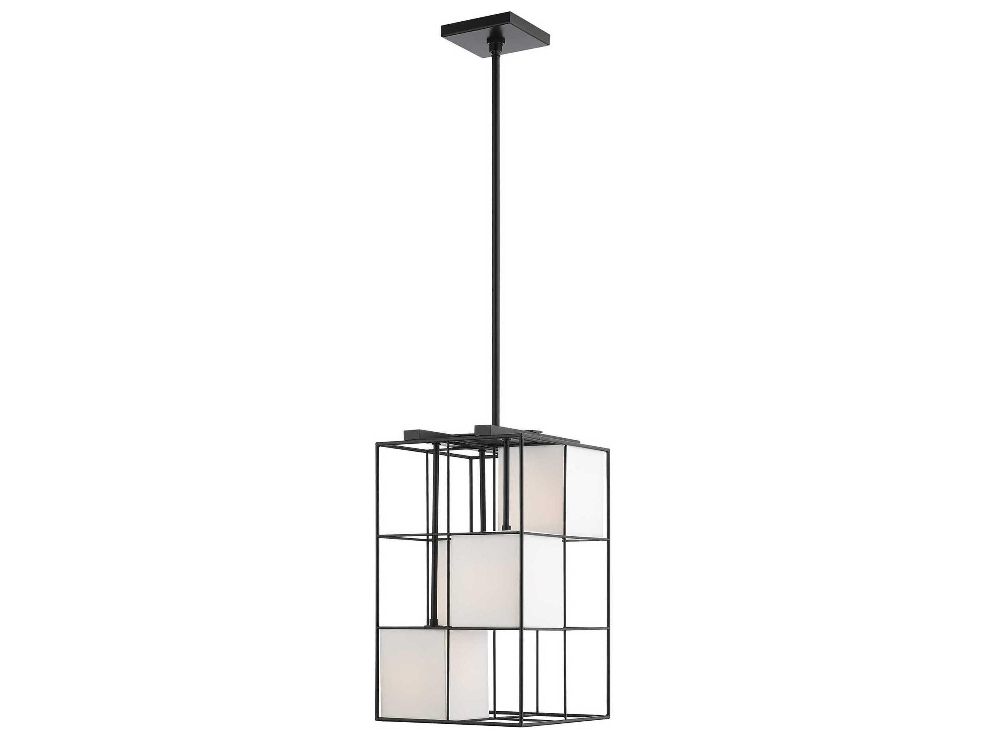 Livex Lighting Trondheim 4-Light Black Geometric Mini Pendant