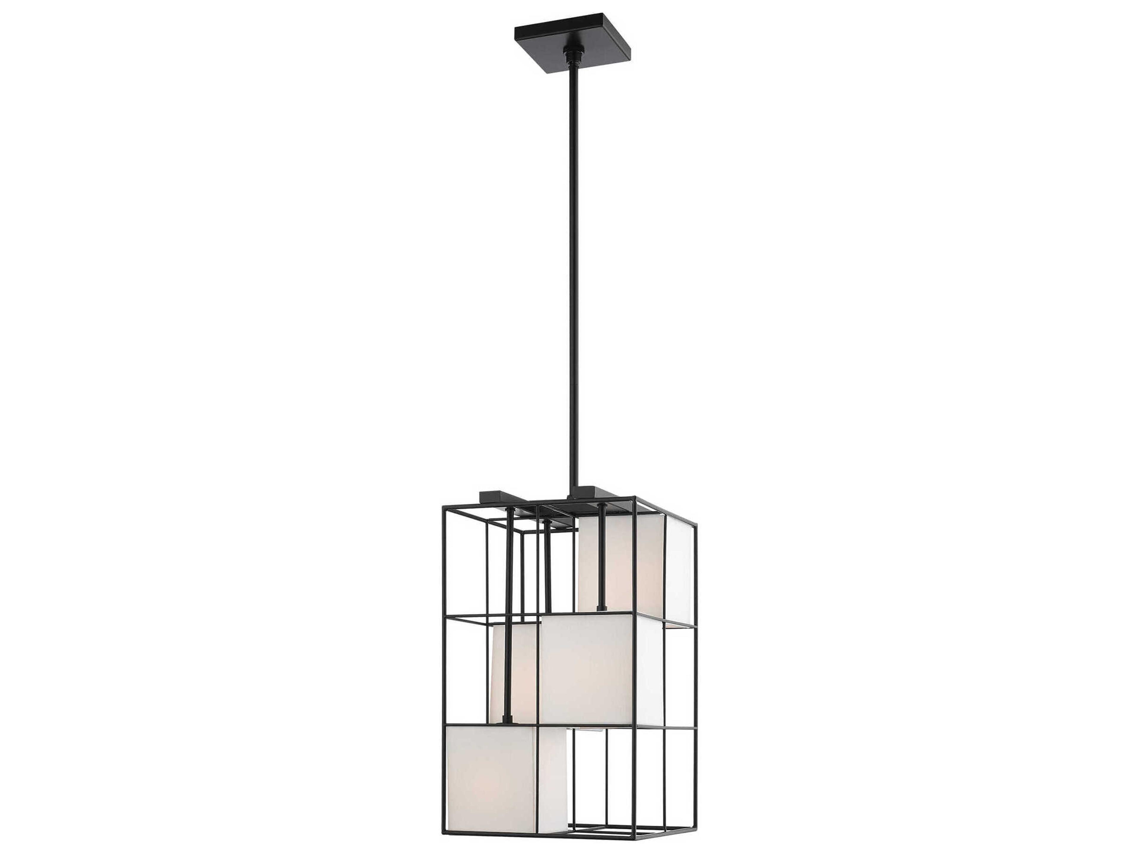 Livex Lighting Trondheim 4-Light Black Geometric Mini Pendant