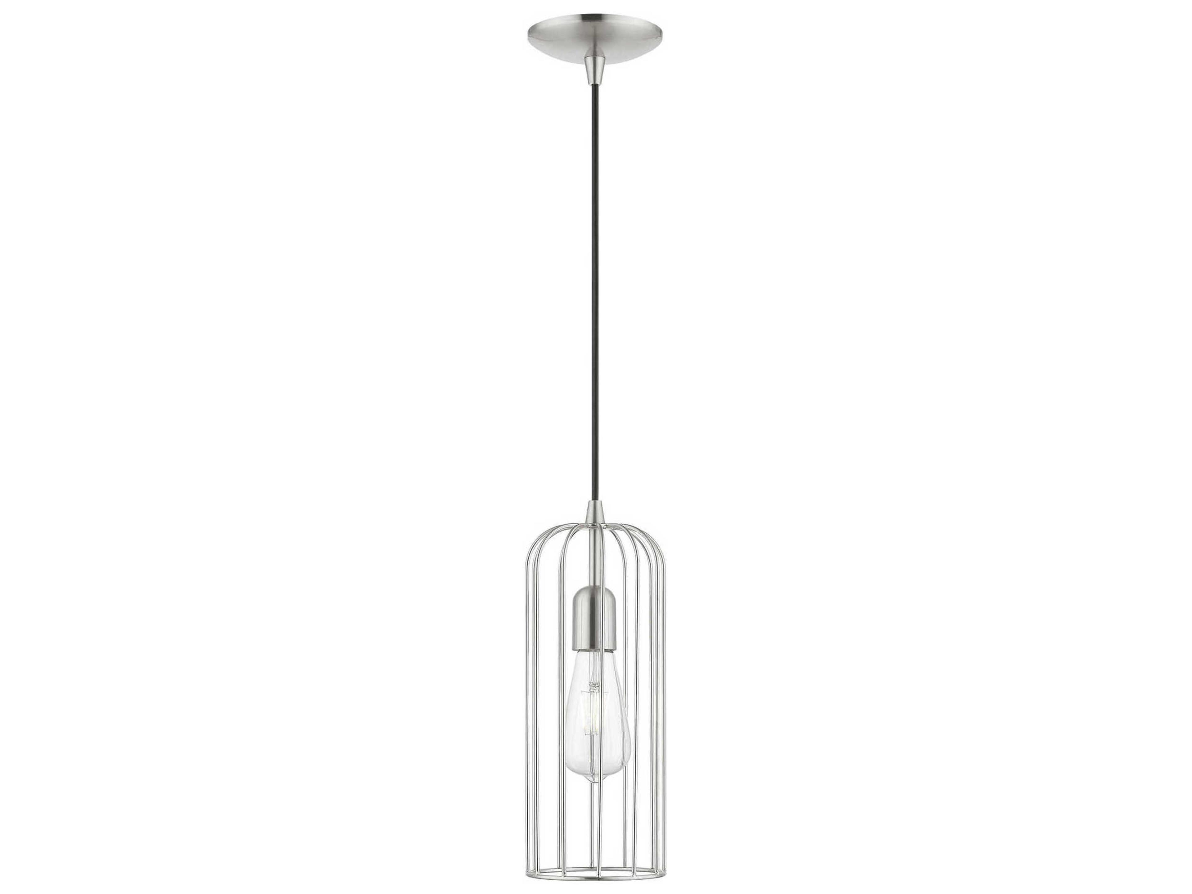 Glenbrook 1-Light Brushed Nickel Mini Pendant