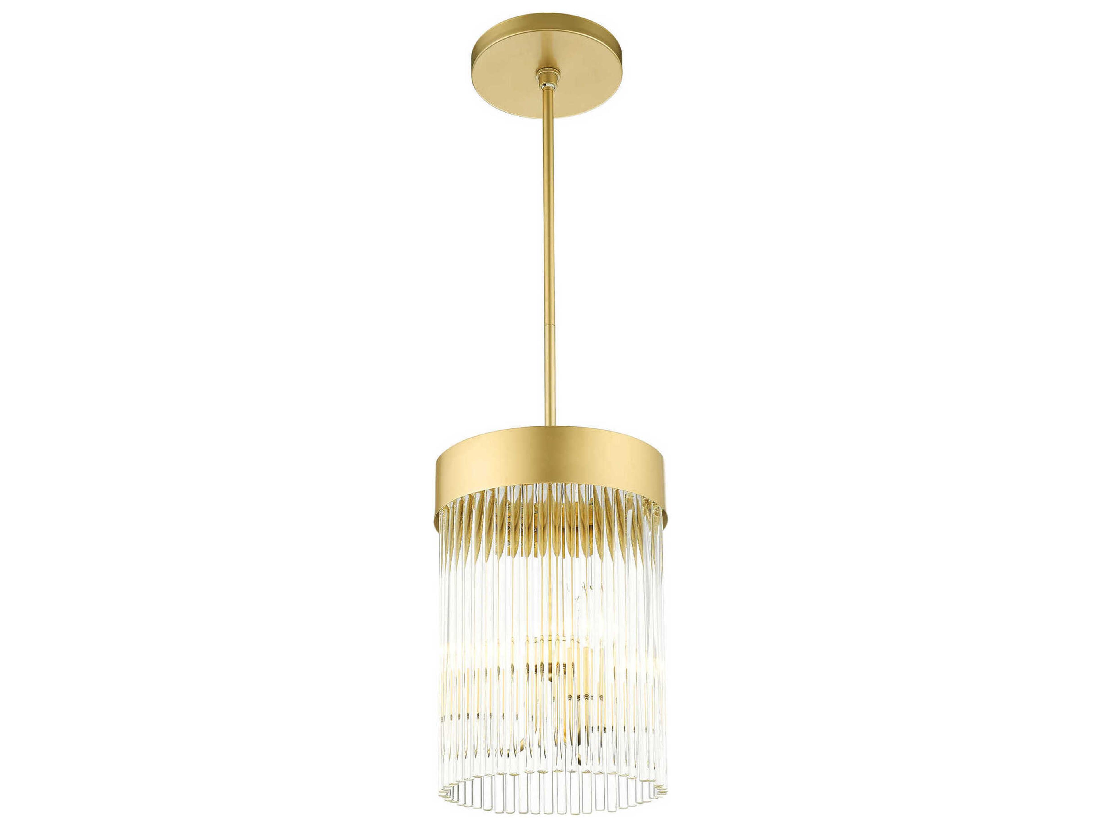 Livex Lighting Norwich 3-Light Soft Gold Crystal Candelabra Chandelier