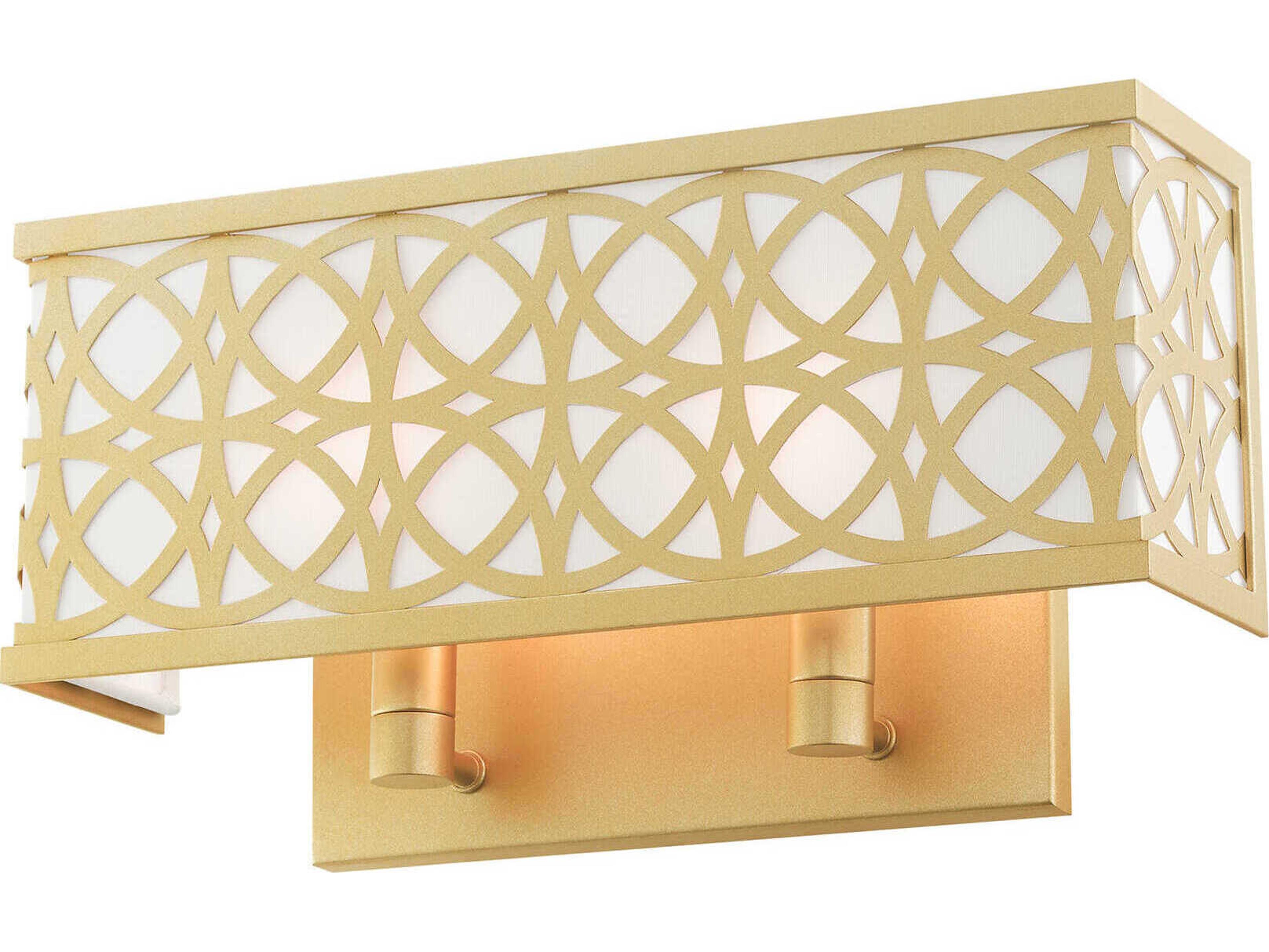 Livex Lighting Calinda 2-Light Soft Gold Wall Sconce