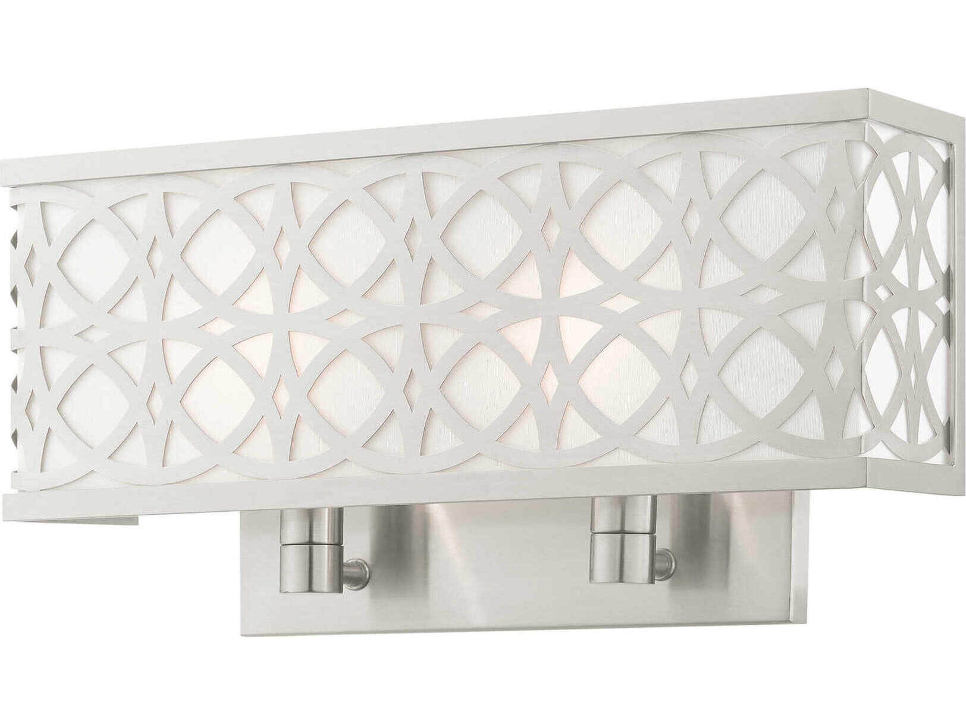 Calinda 2-Light Brushed Nickel Wall Sconce