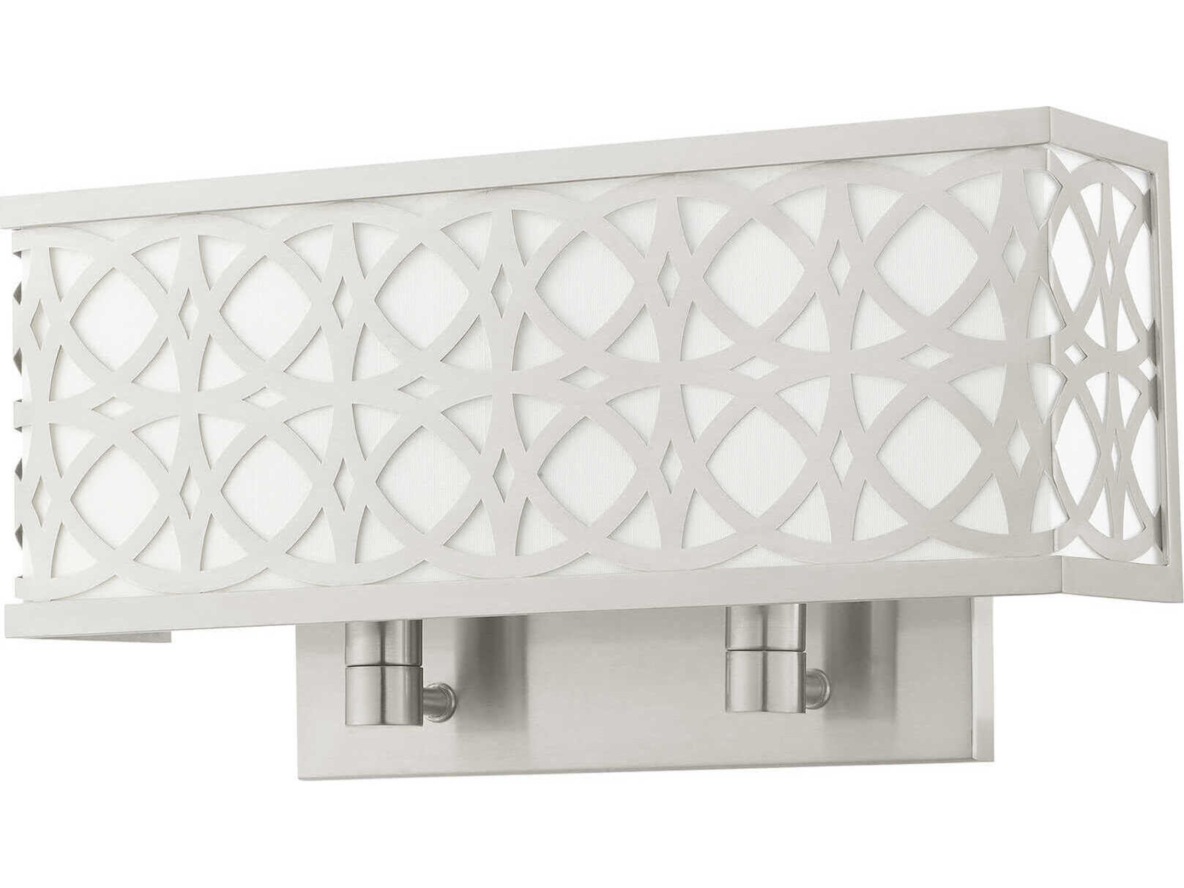 Livex Lighting Calinda 2-Light Brushed Nickel Wall Sconce