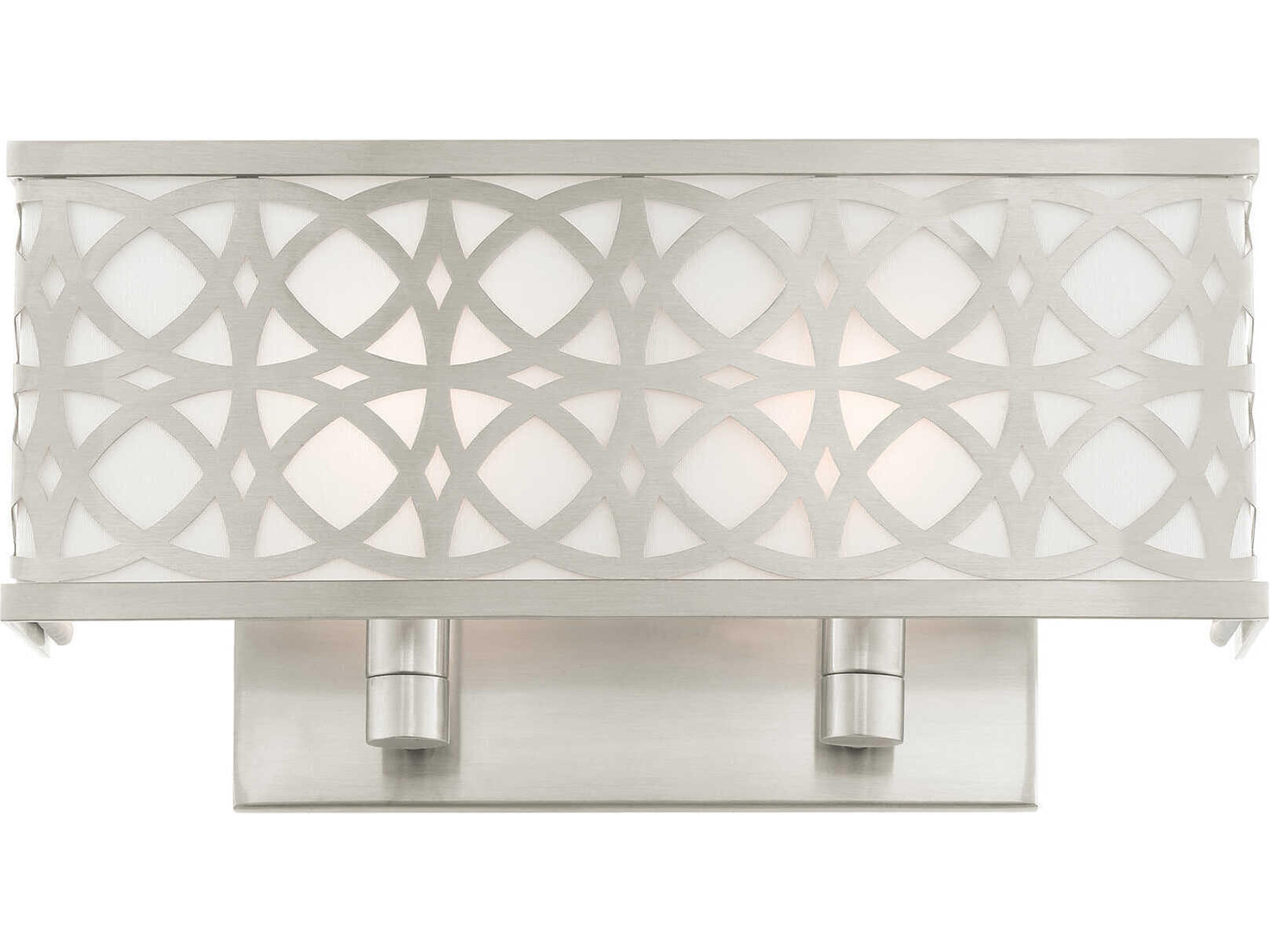Livex Lighting Calinda 2-Light Brushed Nickel Wall Sconce