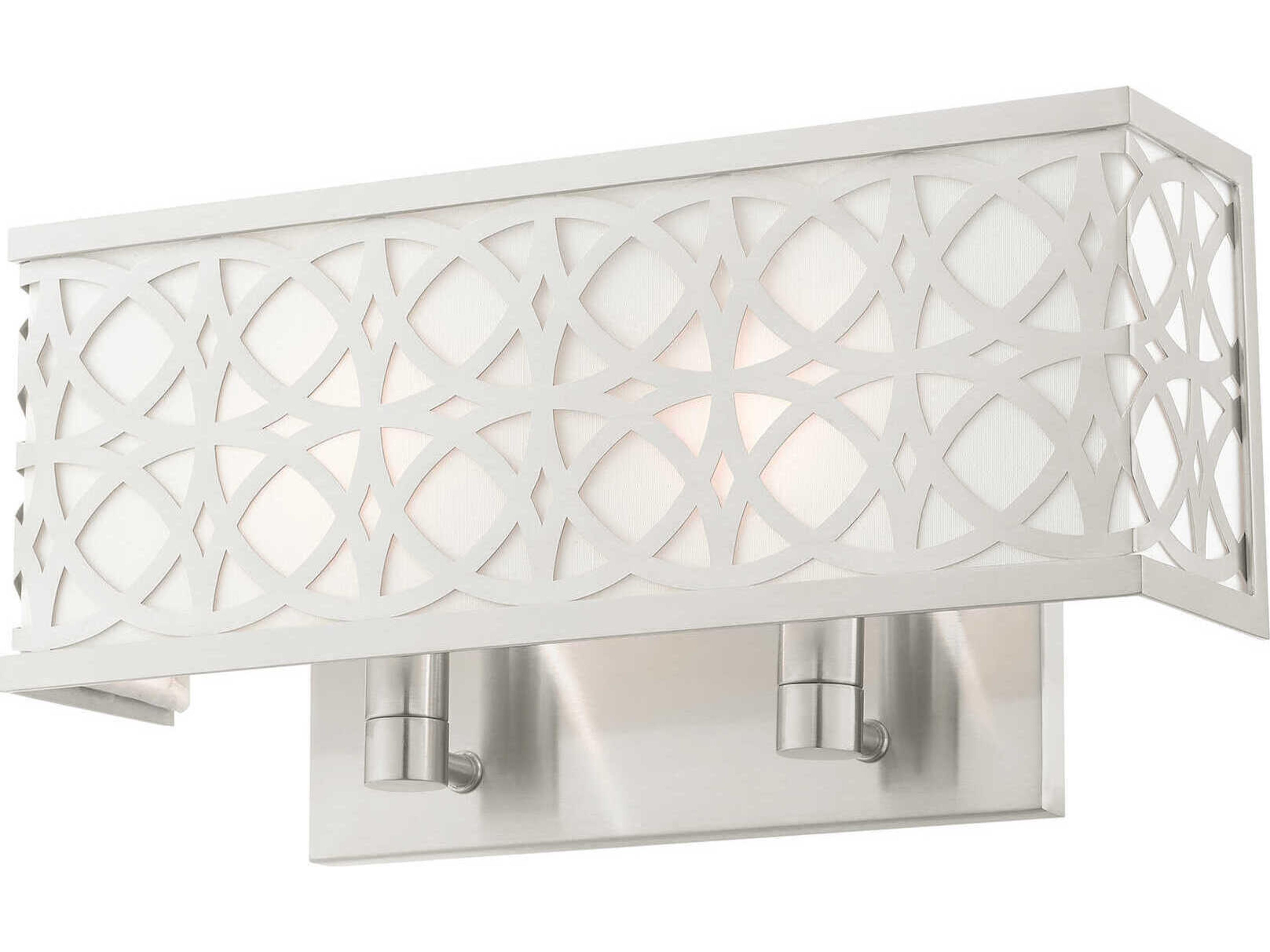 Livex Lighting Calinda 2-Light Brushed Nickel Wall Sconce