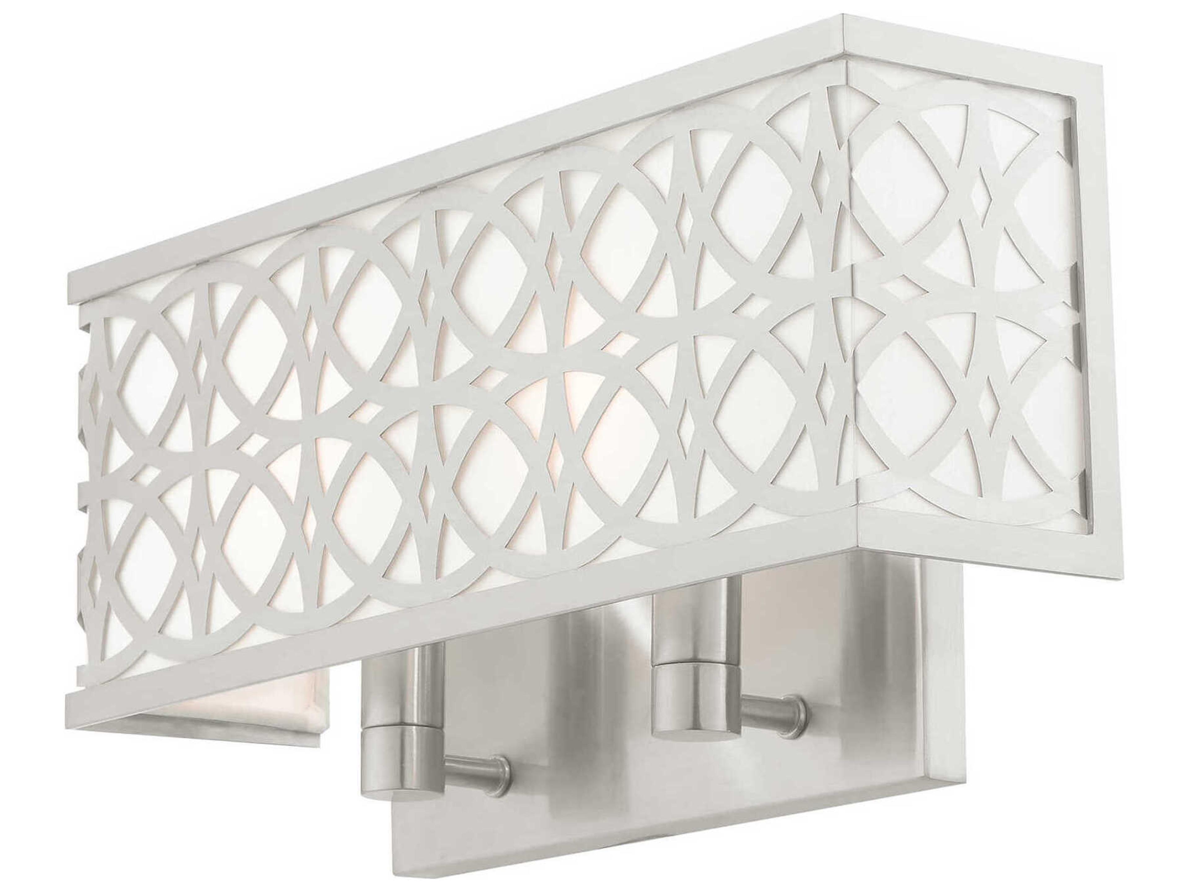 Livex Lighting Calinda 2-Light Brushed Nickel Wall Sconce