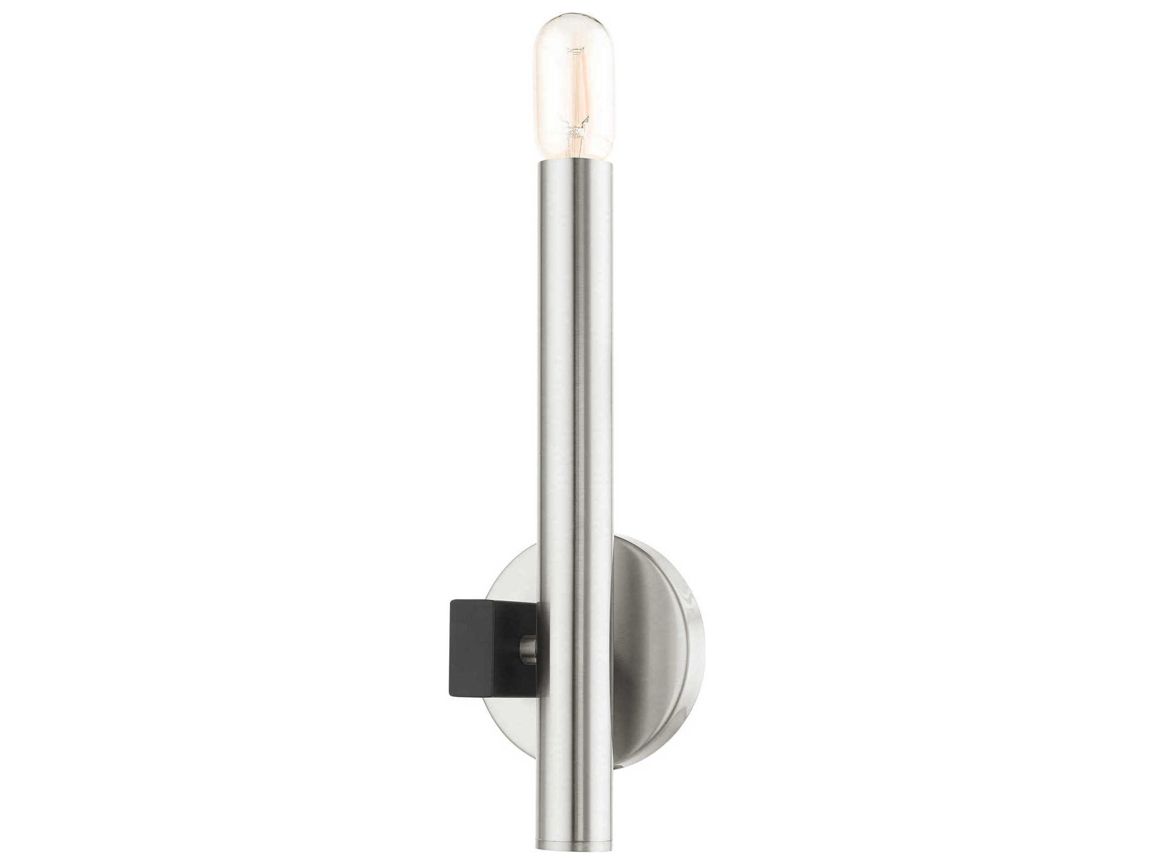 Livex Lighting Helsinki 1-Light Brushed Nickel Wall Sconce