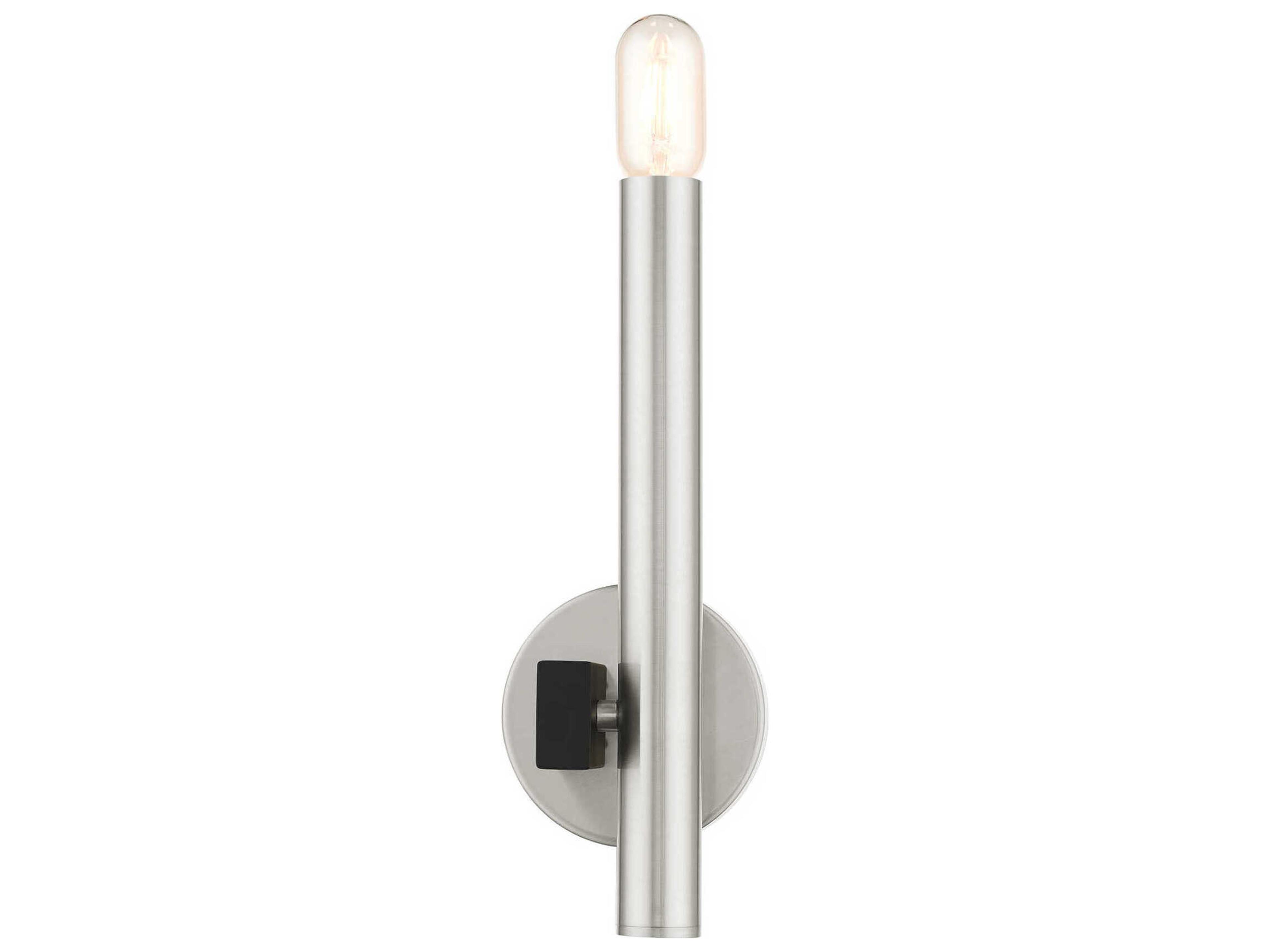 Livex Lighting Helsinki 1-Light Brushed Nickel Wall Sconce