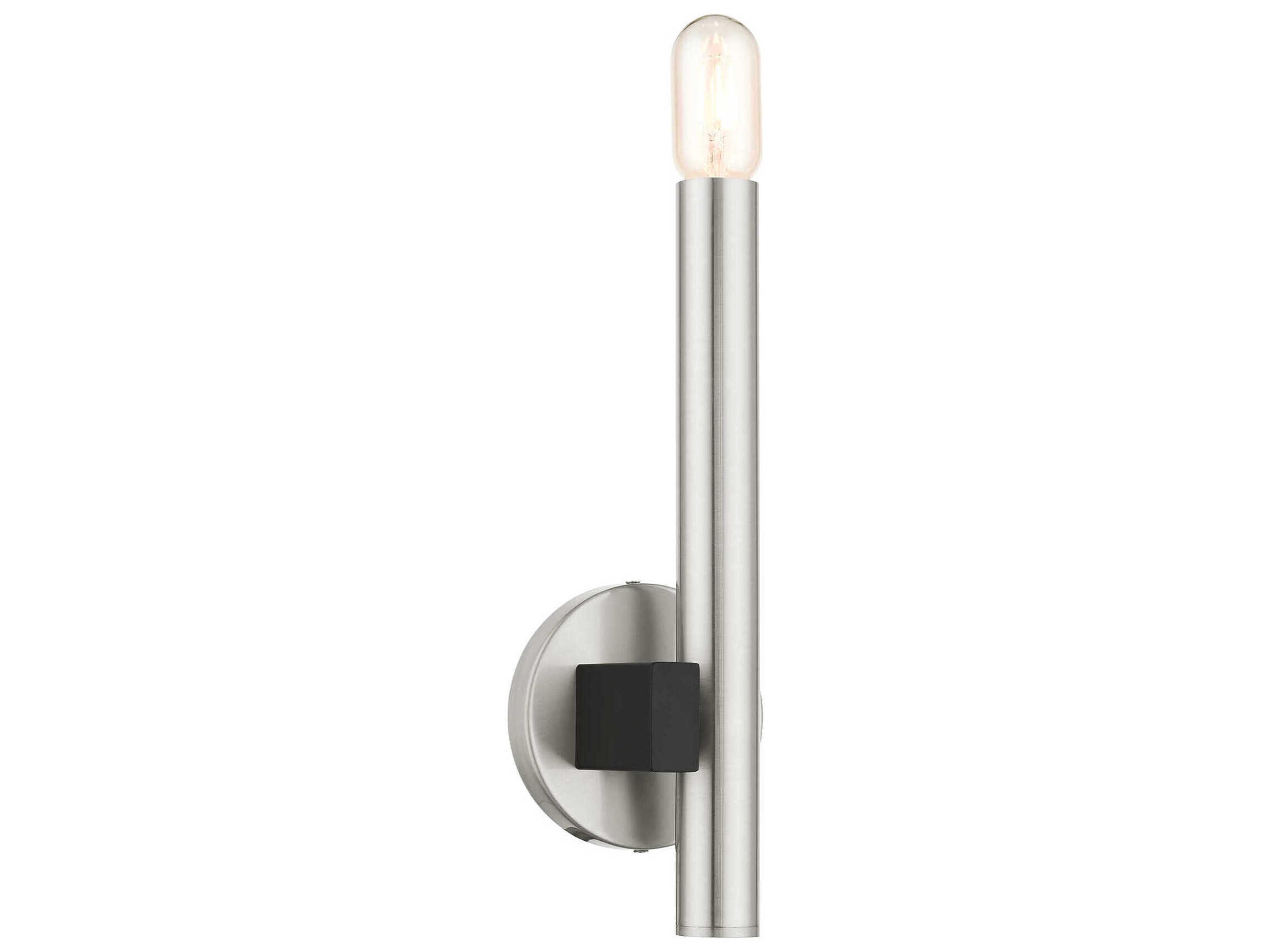 Livex Lighting Helsinki 1-Light Brushed Nickel Wall Sconce