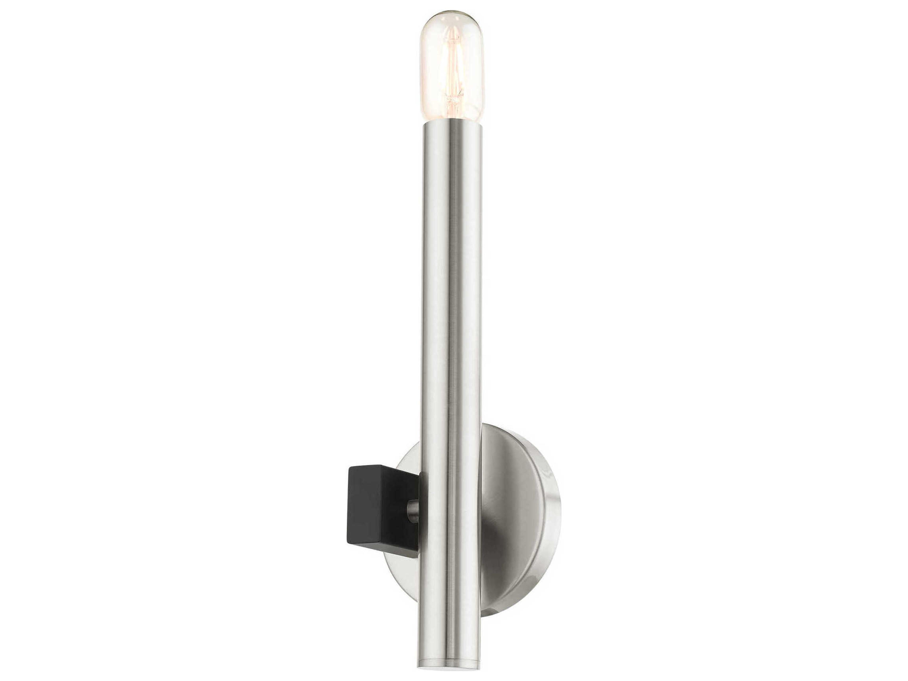 Livex Lighting Helsinki 1-Light Brushed Nickel Wall Sconce