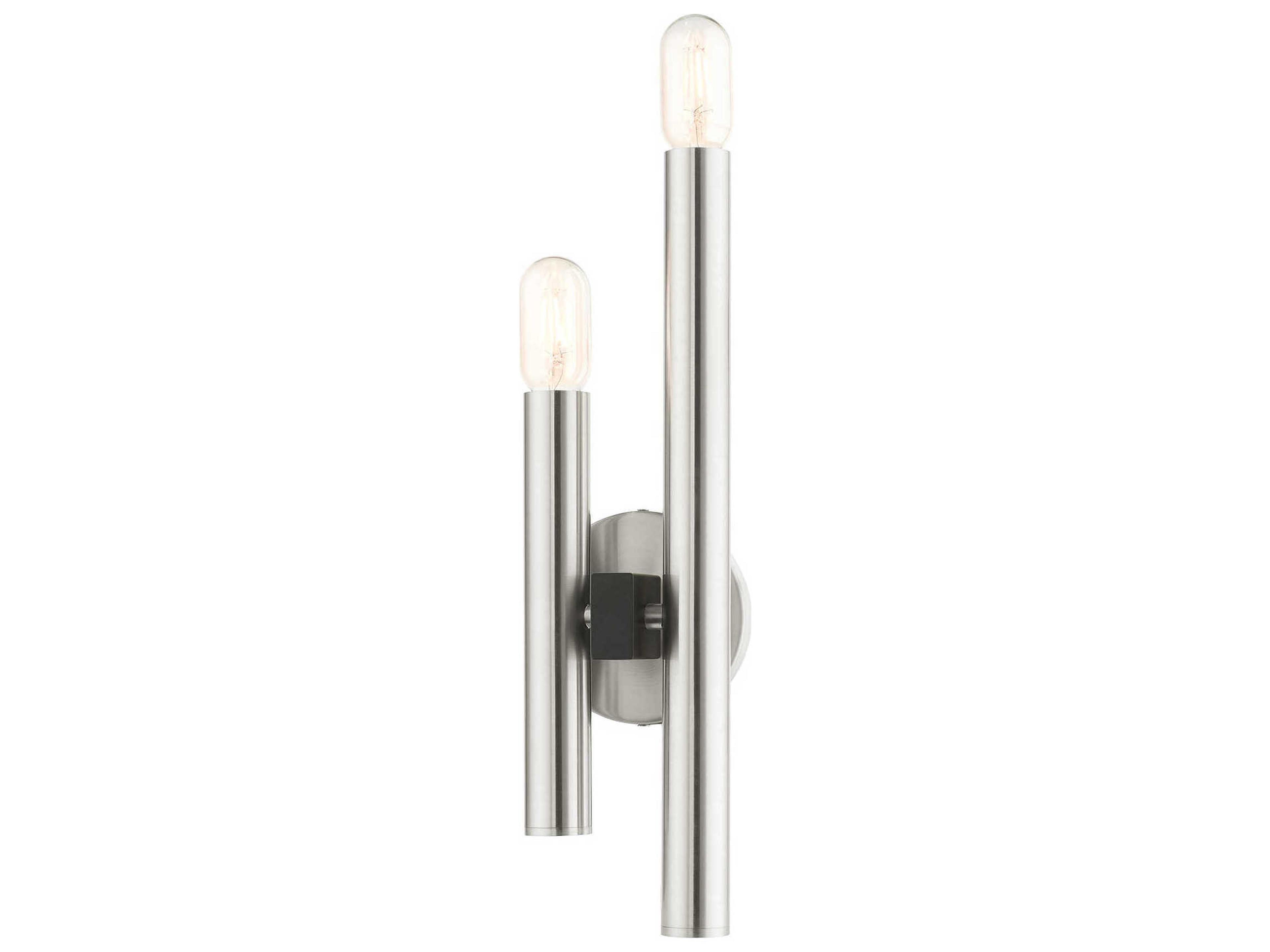 Livex Lighting Helsinki 2-Light Brushed Nickel Wall Sconce