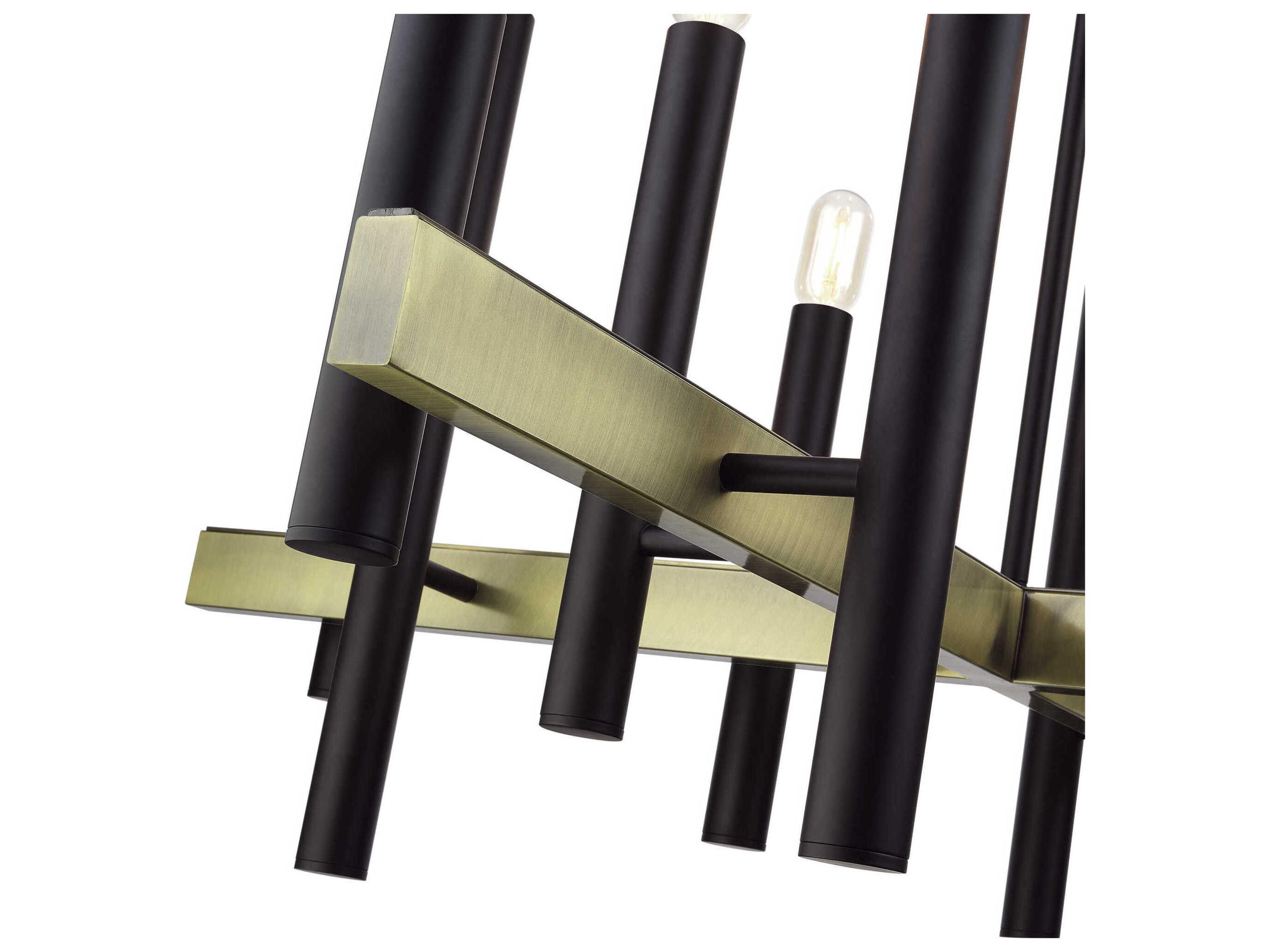 Livex Lighting Helsinki 12-Light Bronze Antique Brass Chandelier