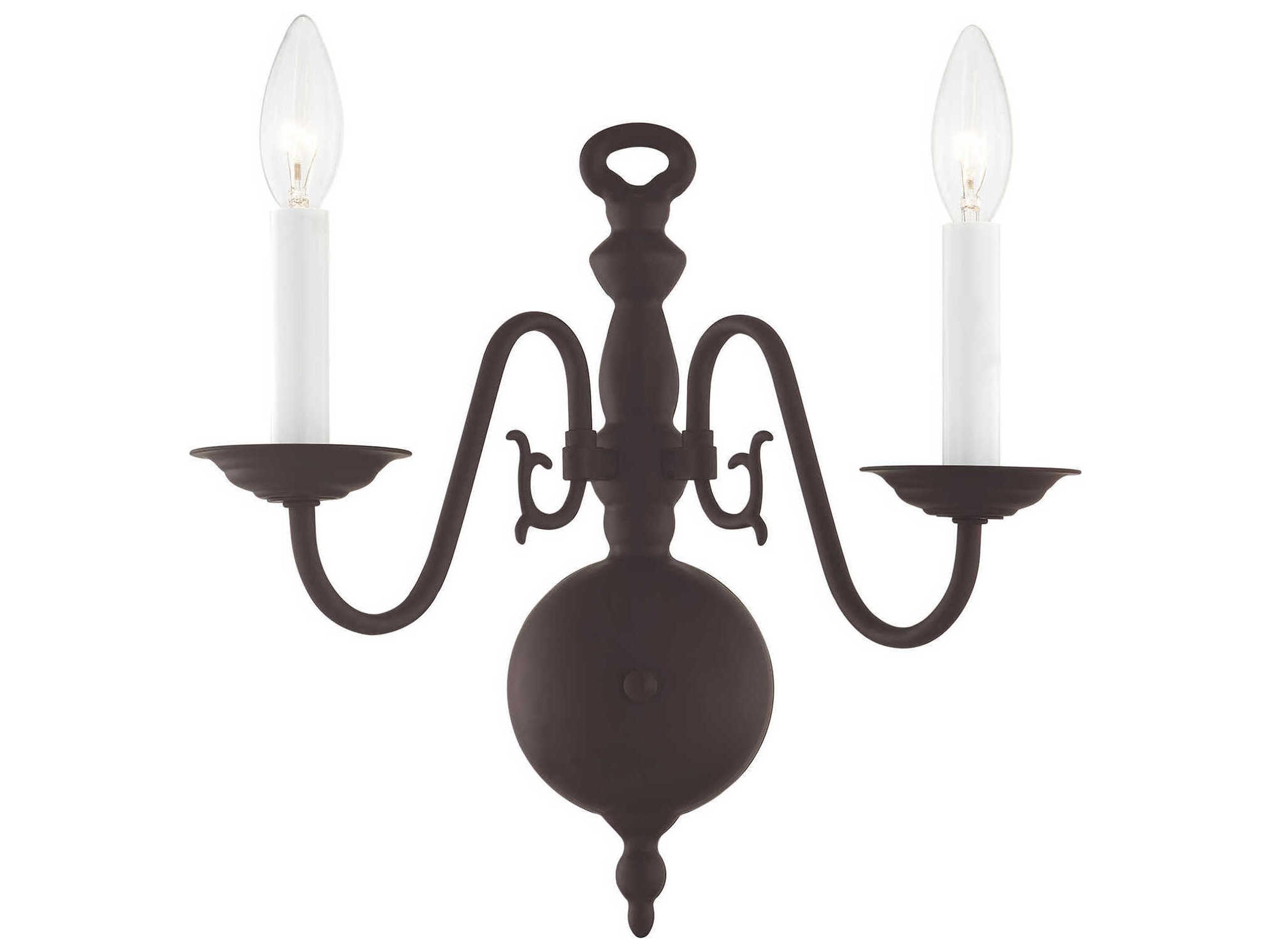 Williamsburgh 2-Light Bronze Wall Sconce