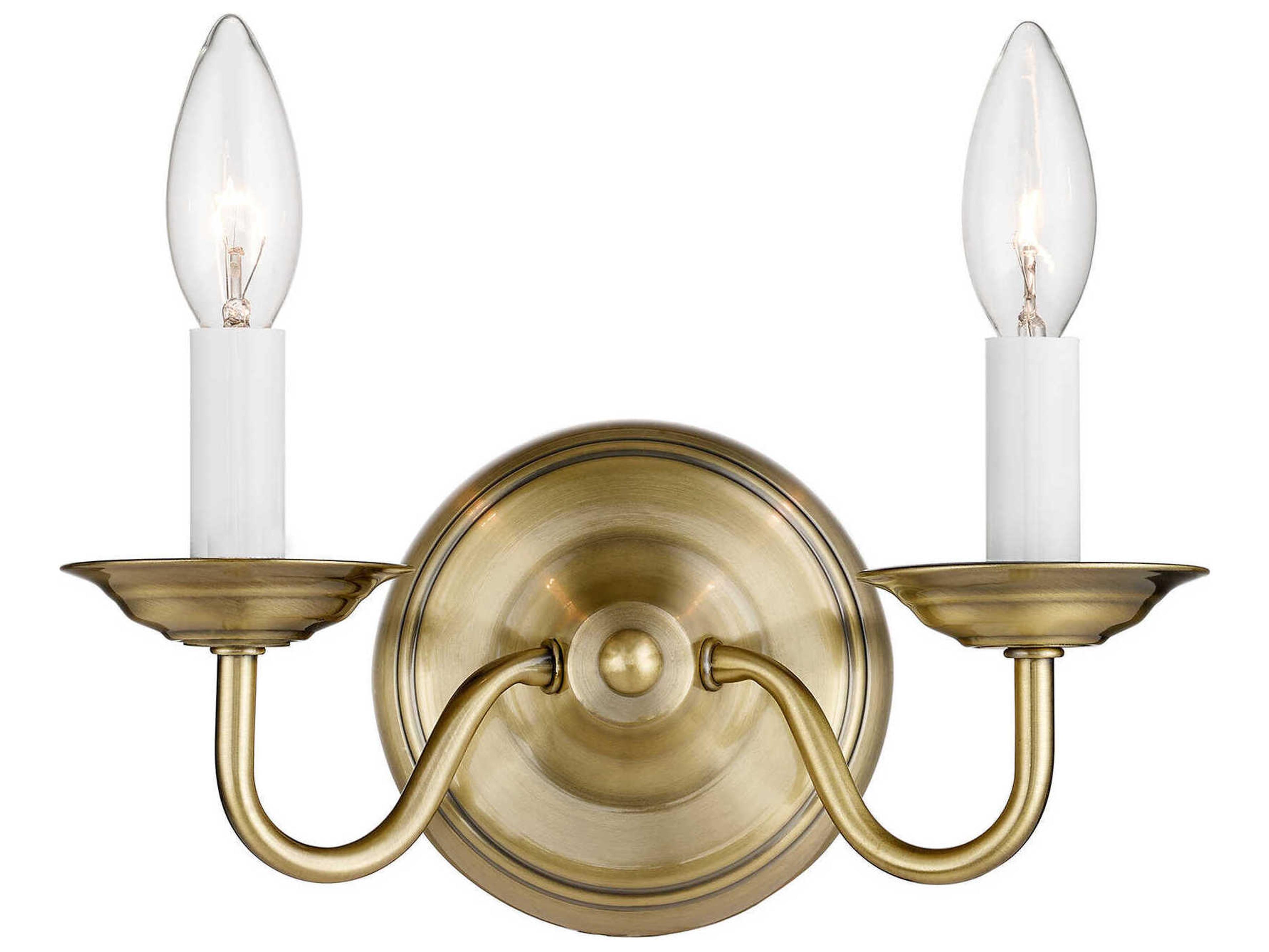 Williamsburgh 2-Light Antique Brass Wall Sconce