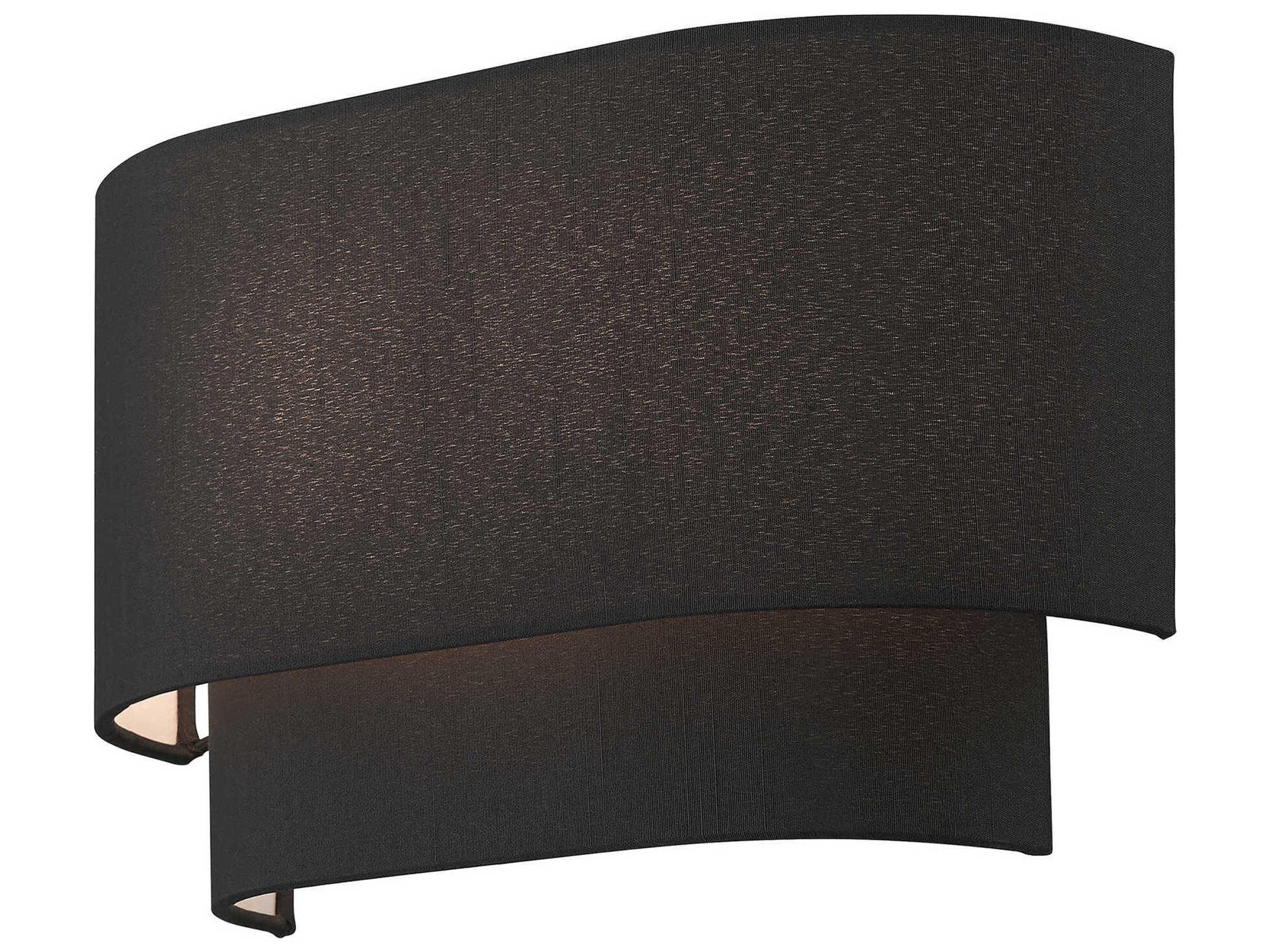 Livex Lighting Bainbridge 2-Light Black Wall Sconce