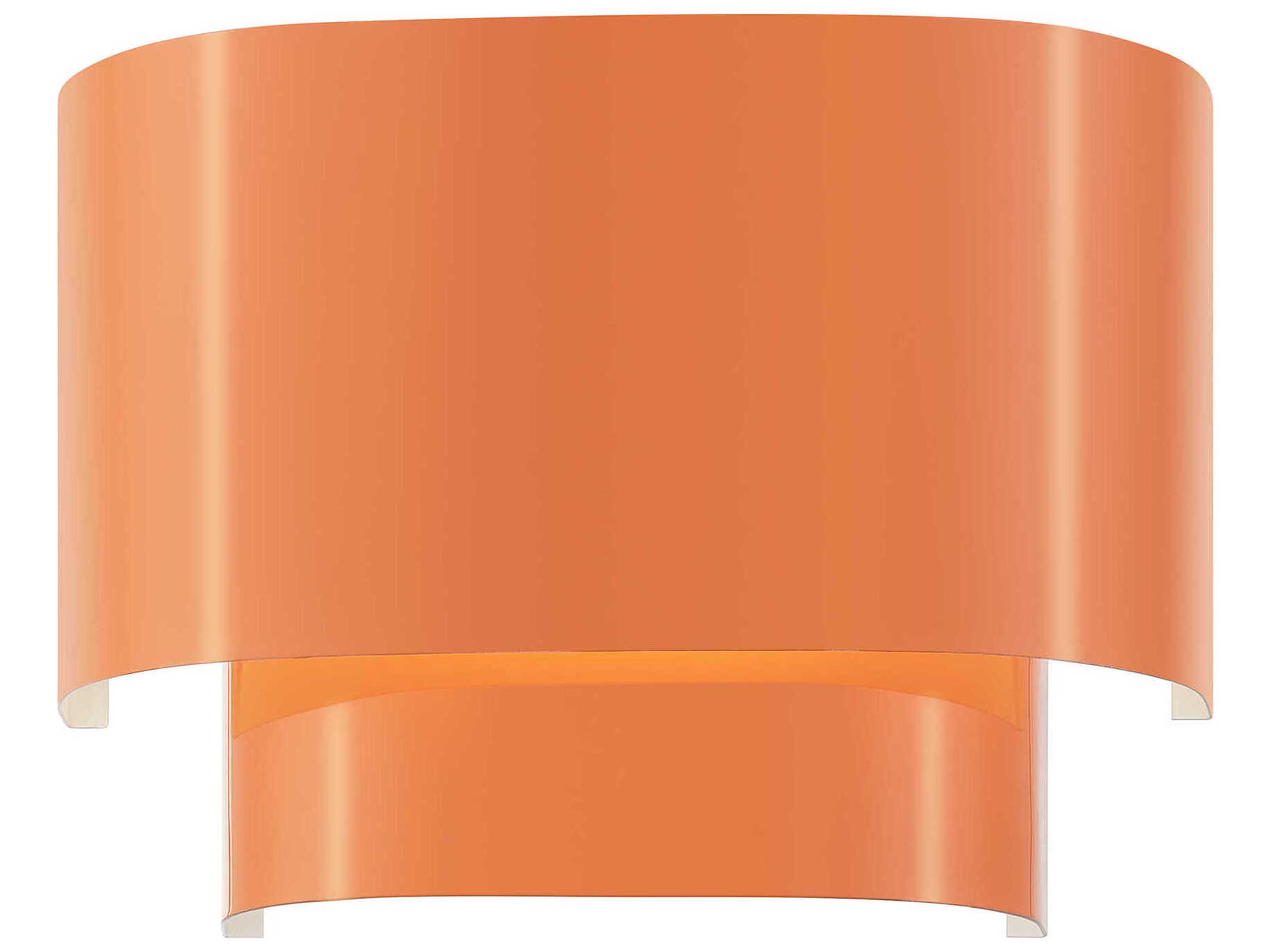 Livex Lighting Springview 1-Light Shiny Orange Wall Sconce