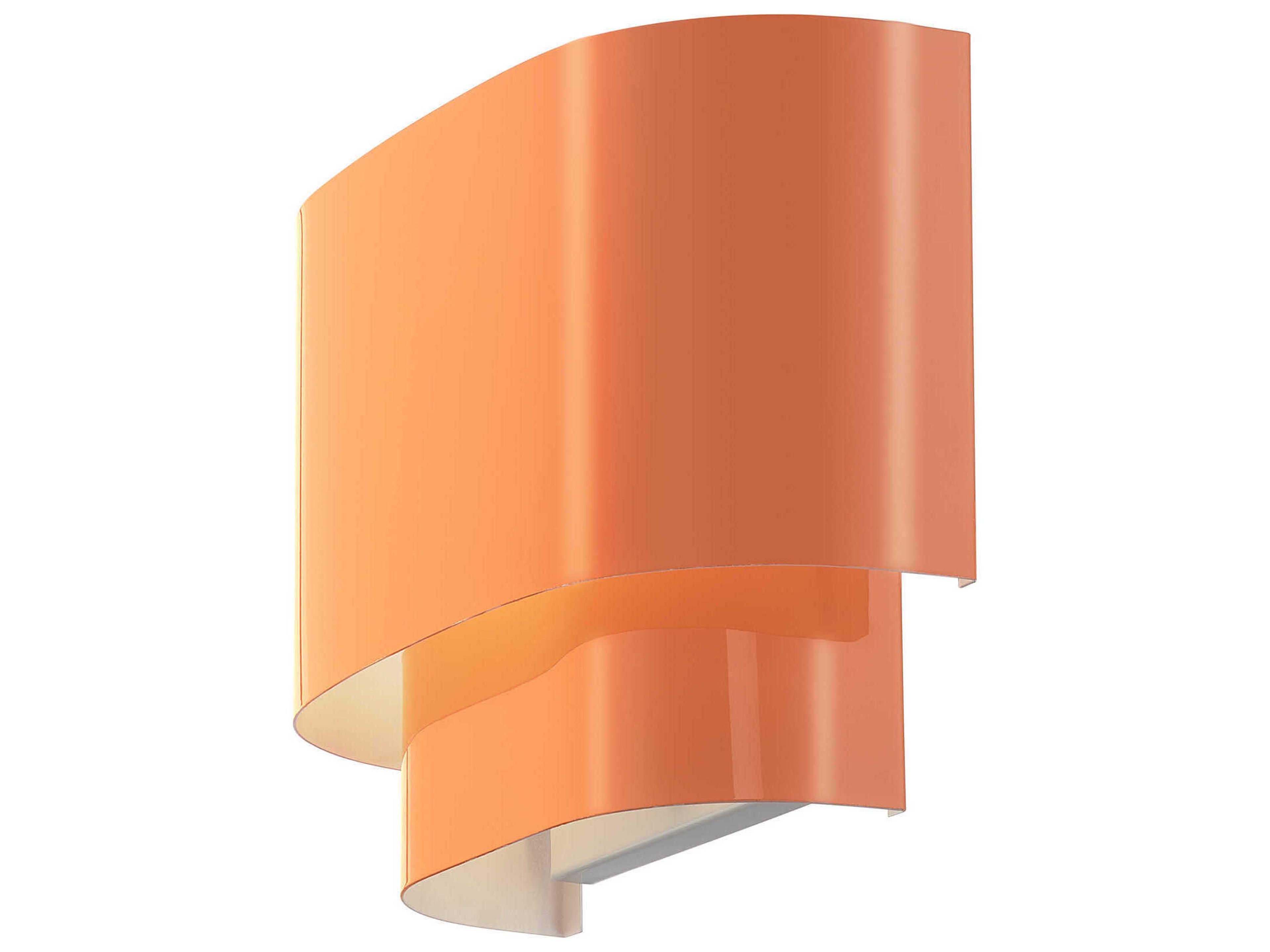 Livex Lighting Springview 1-Light Shiny Orange Wall Sconce