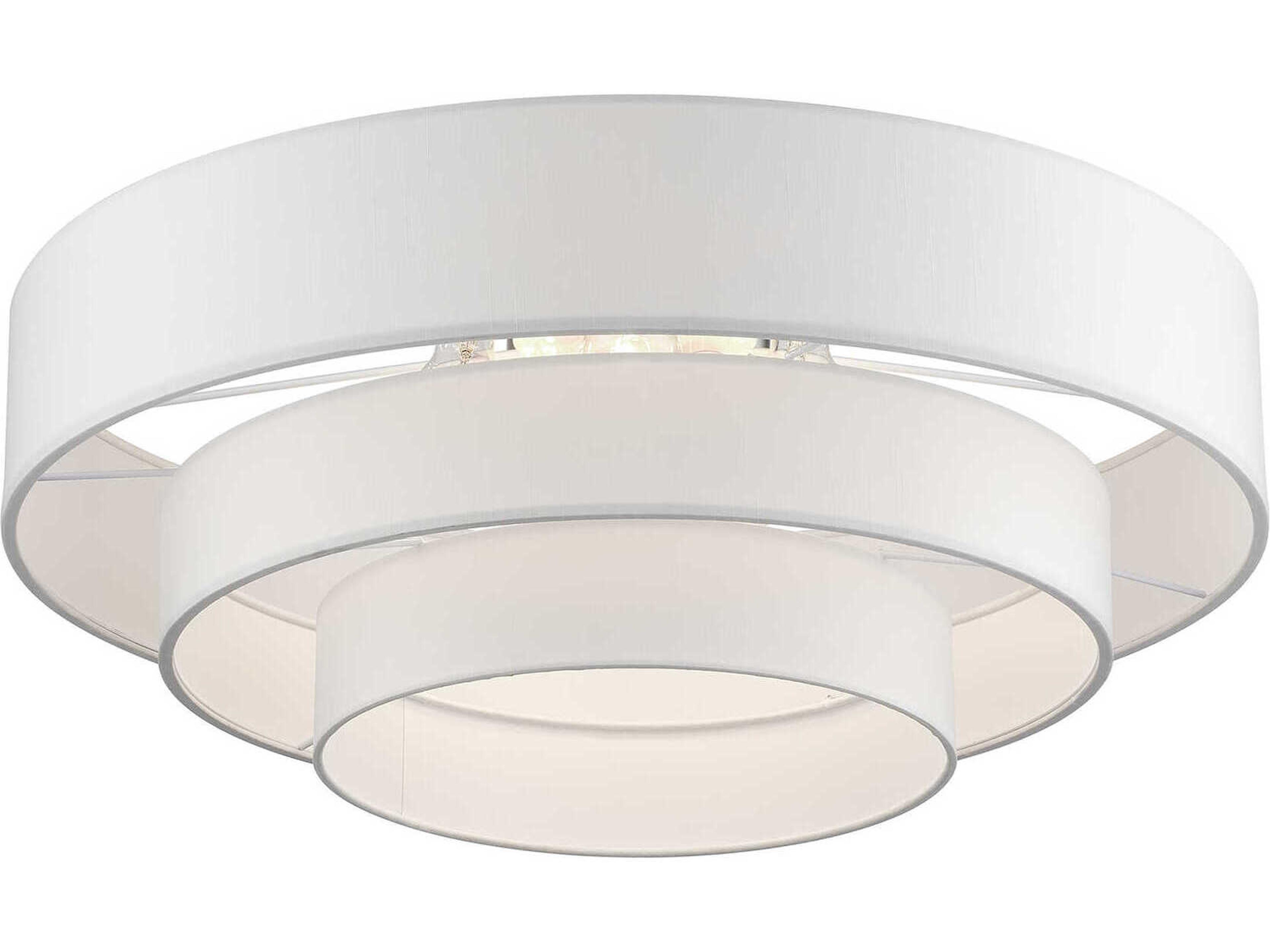 Livex Lighting Manorwood 5-Light Brushed Nickel Semi Flush Mount