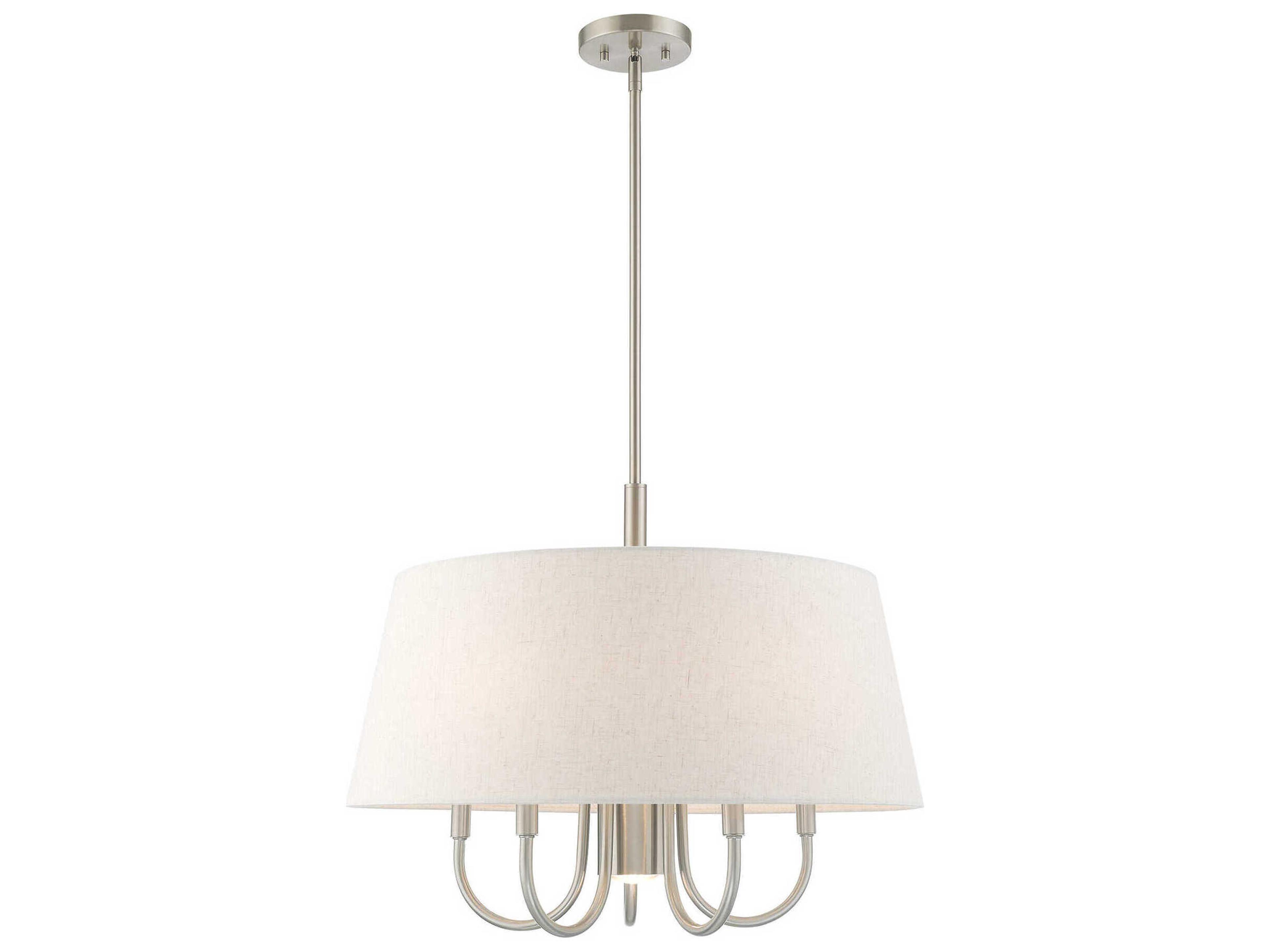 Belclaire 6-Light Brushed Nickel Empire Chandelier